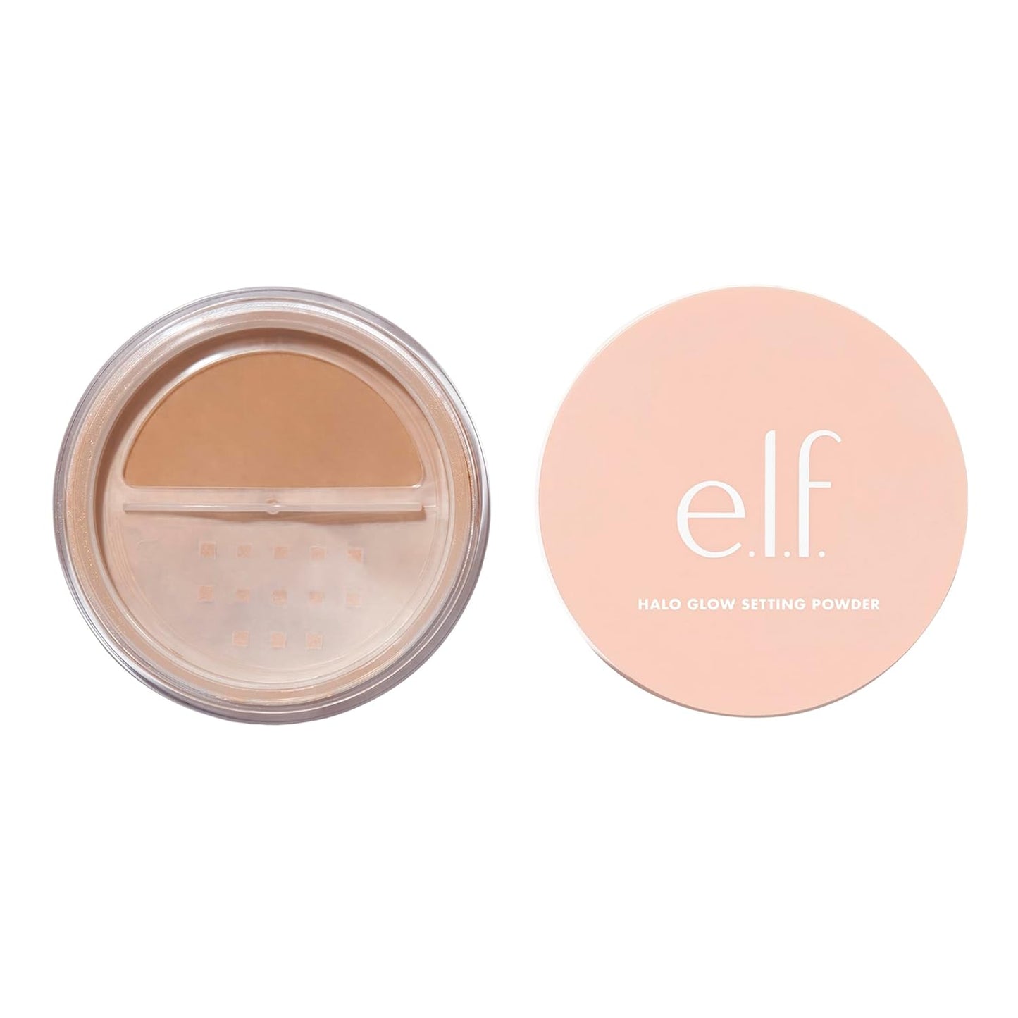 e.l.f. Halo Glow Setting Powder, Smooths The Look Of Pores & Fine Lines, Creates An Airbrushed Finish, Vegan & Cruelty-Free, Medium Beige