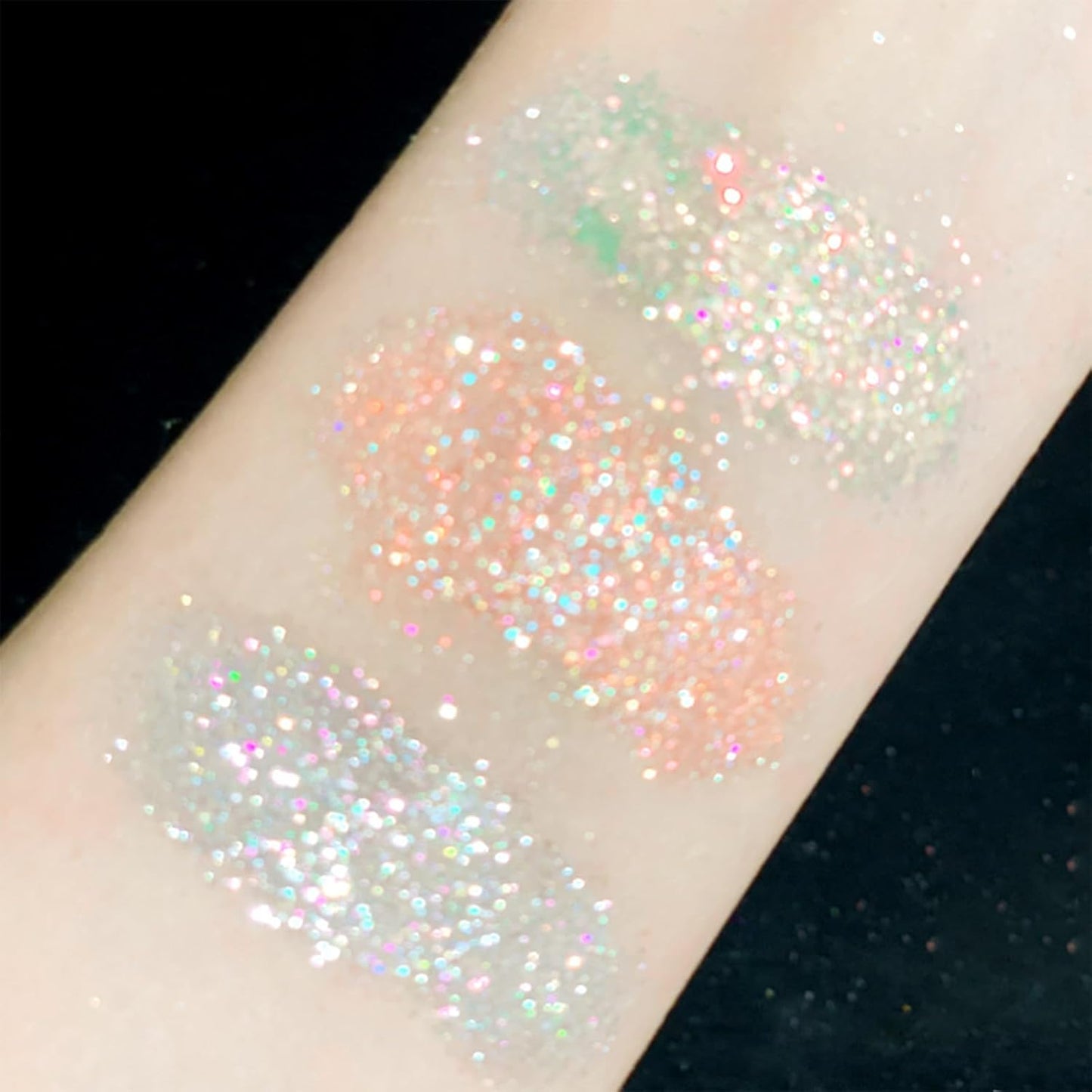 Gold Glitter Eyeshadow Loose Powder, Crystals Eye Face Glitter Korean Makeup Eye Shadow, Sparkle Shimmer Highlighter Makeup#28