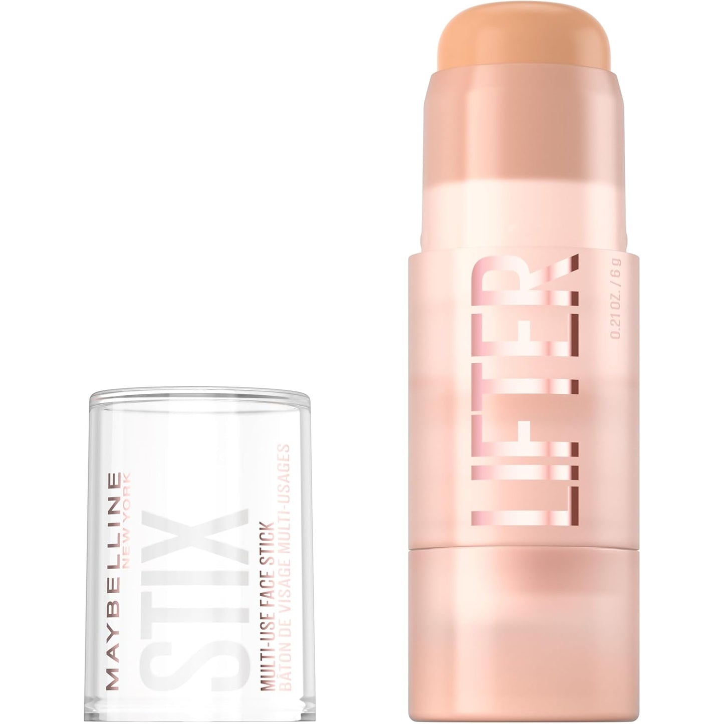 Maybelline Lifter Stix Multi-Use Face Stick - Contour, Bronzer, Concealer and Foundation Stick, All-In-One Creamy Face Makeup with Cranberry Seed Oil, 20, 1 Count