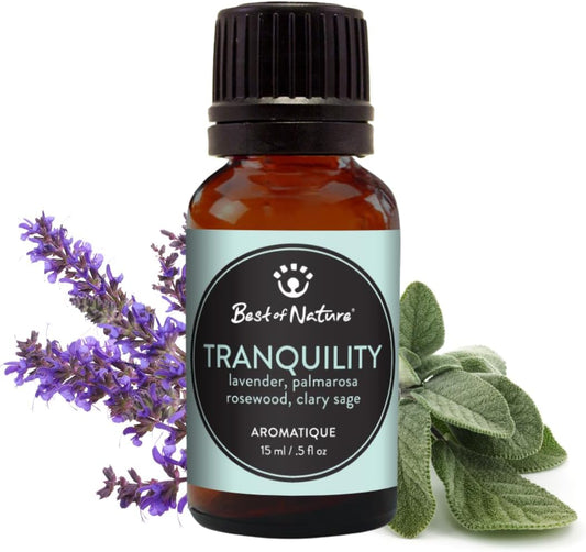 Best of Nature Essential Oil Blend – 100% Pure for Diffuser, Aromatherapy & Relaxation (Tranquility)