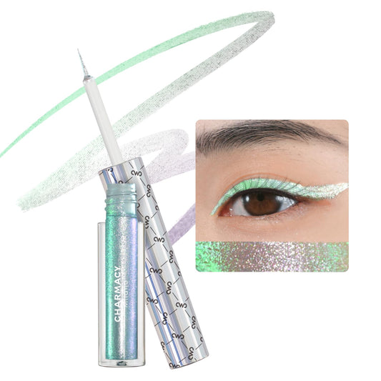 CHARMACY Chameleon Liquid Eyeliner, Liquid Glitter Eyeliner, Highly Pigmented, Metallic MultiColor Shifting waterproof Eyeliner, Ultra-Fine Tip, Longwearing, Smudge-proof (#307)