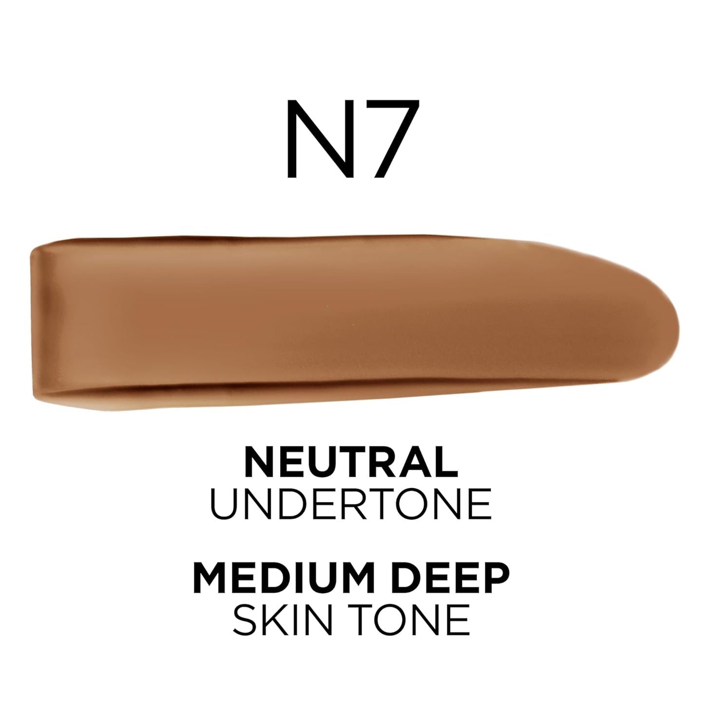 L'Oreal Paris True Match Super-Blendable Foundation, Medium Coverage Liquid Foundation Makeup, N7, Medium Deep, 1 Fl Oz