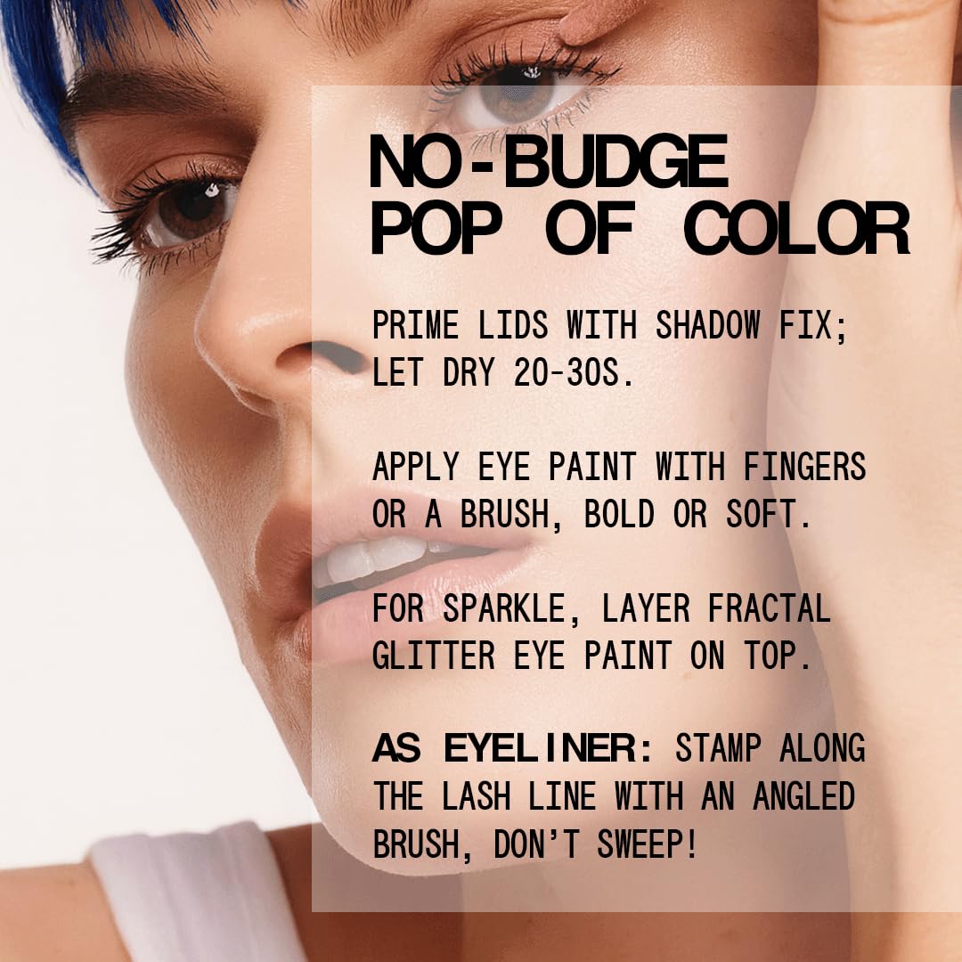 about-face Matte Fluid Eye Paint Crocodile Rock – High-Pigment Liquid Eyeshadow, Long-Lasting, No-Budge Matte Finish, Vegan & Cruelty-Free (Intense Teal)