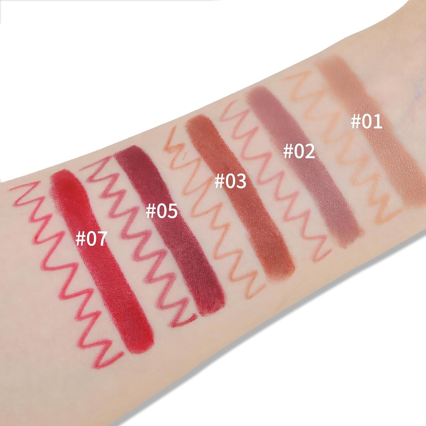 Boobeen Double-ended Lipstick Lip Liner Makeup Velvet Lipgloss Lipstick, Creamy Lip Pencil for Women Matte Long-lasting Matte Satin Finish, Nourishing and Non-fading