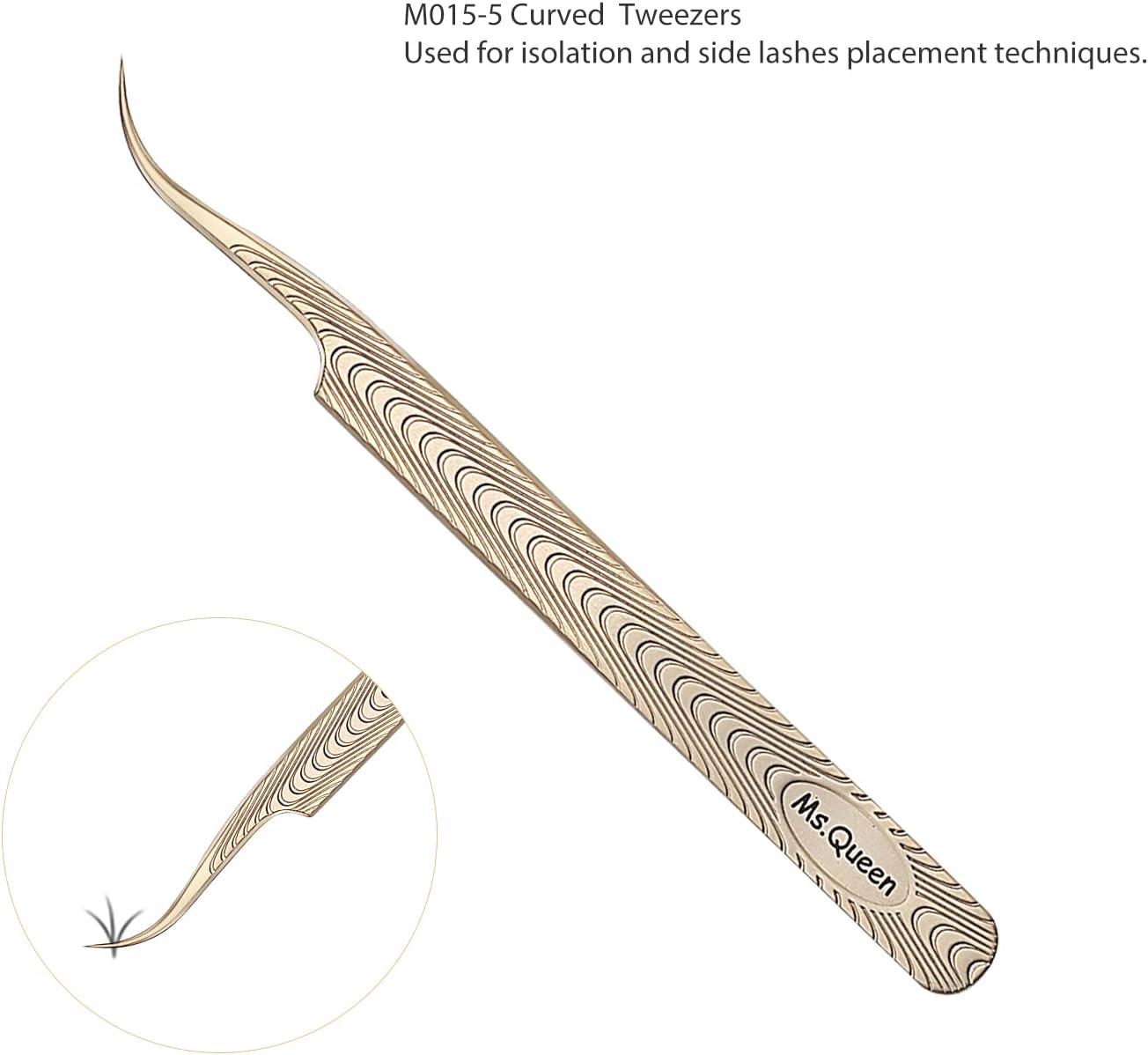 Ms.Queen Lash Tweezers for Eyelash Extension-Professional Lashing Tweezers for Mega Volume Mink Eyelashes Extensions Applying