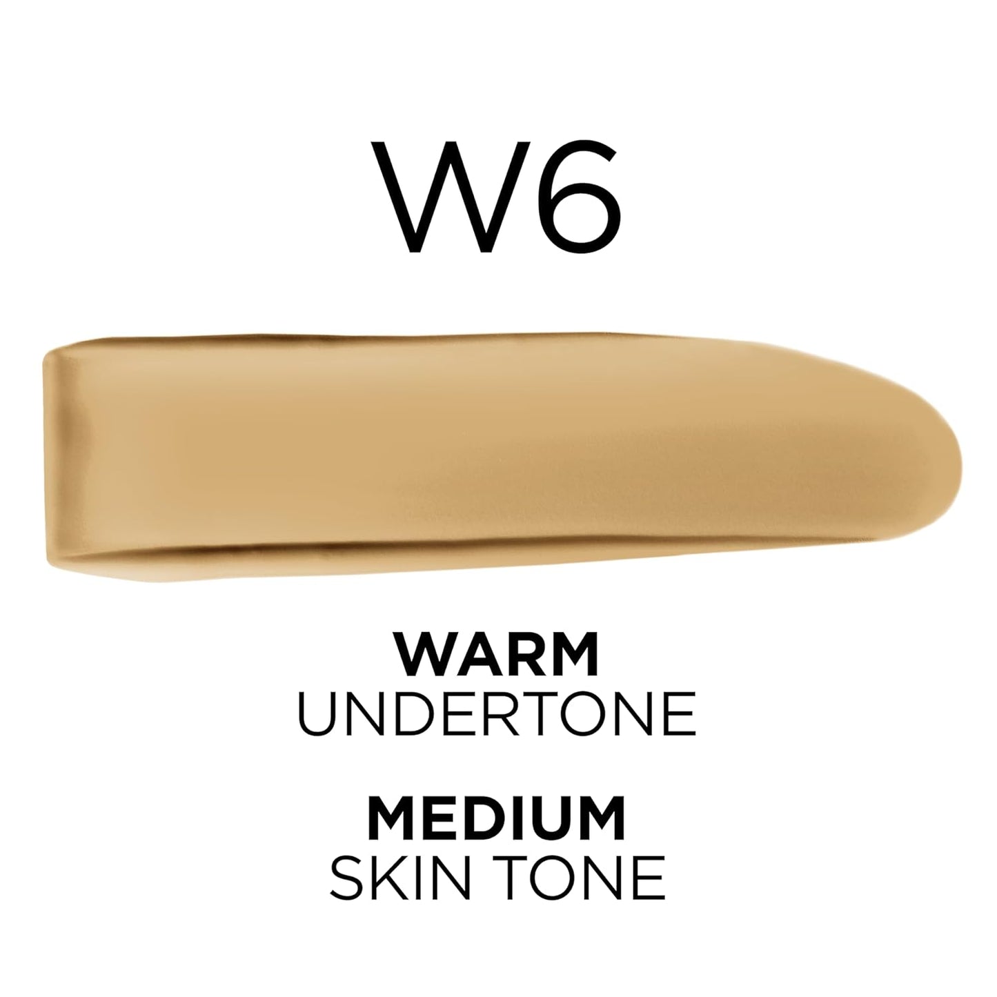 L'Oreal Paris True Match Super-Blendable Foundation, Medium Coverage Liquid Foundation Makeup, W6, Medium, 1 Fl Oz