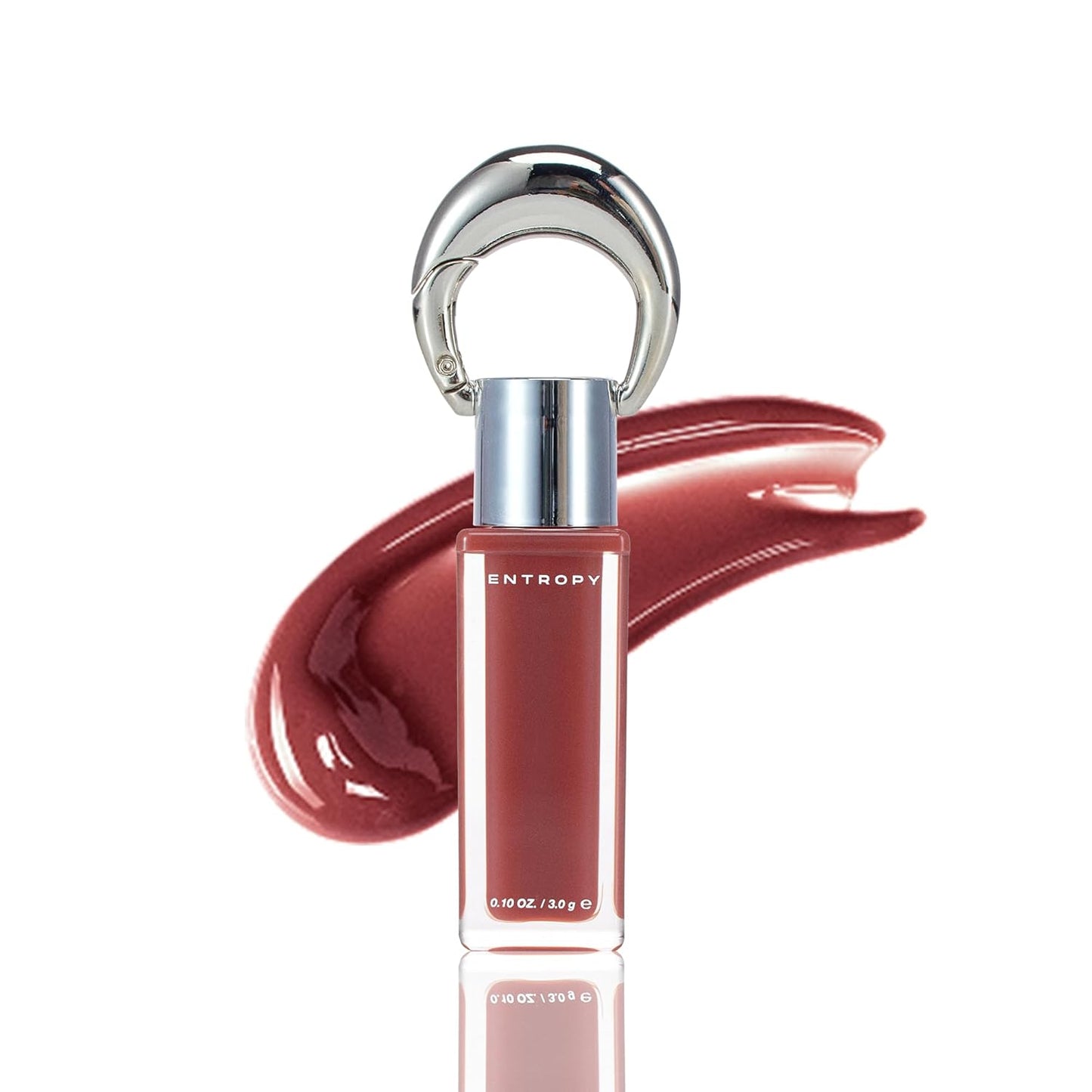 ENTROPY Makeup 2-in-1 Charm Shiny Glowy Lip & Cheek Gloss Tint Keychain, High Pigment Glossy Lip Color & Plumping Gloss, C5 Amber Charm
