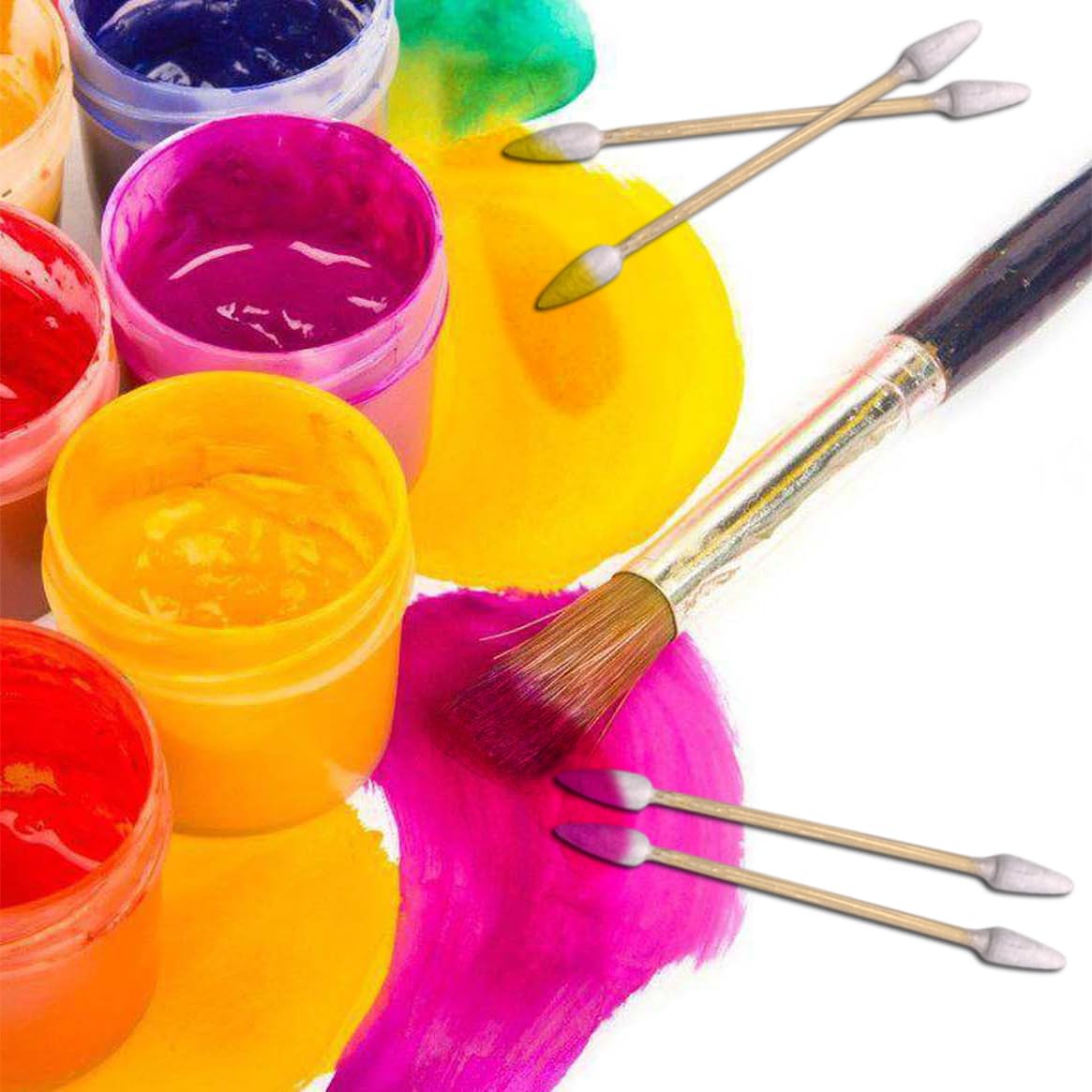 1200pcs Precision Tip Cotton Swabs for Makeup, Bamboo Sticks and Double Pointed