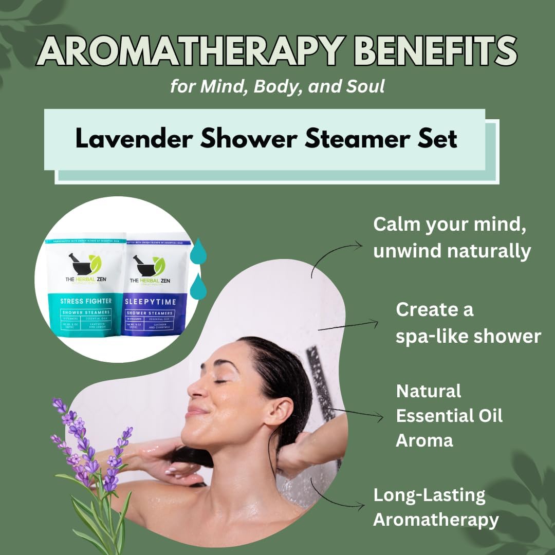 Aromatherapy Shower Steamers Gift Set, Shower Bombs Made in The USA, Relaxation Gift for Women, Lavender Shower Steamers for Women, Eucalytus Shower Steamer, Mothers Day Gifts