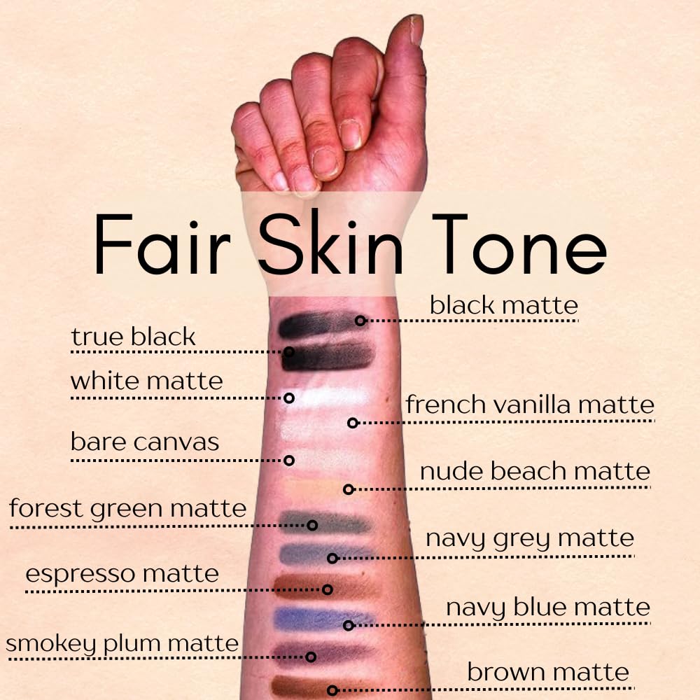 Naked French Vanilla Off White Nude Neutral Matte Pressed Powder Single Vegan Eyeshadow; Talc, Paraben & Cruelty Free