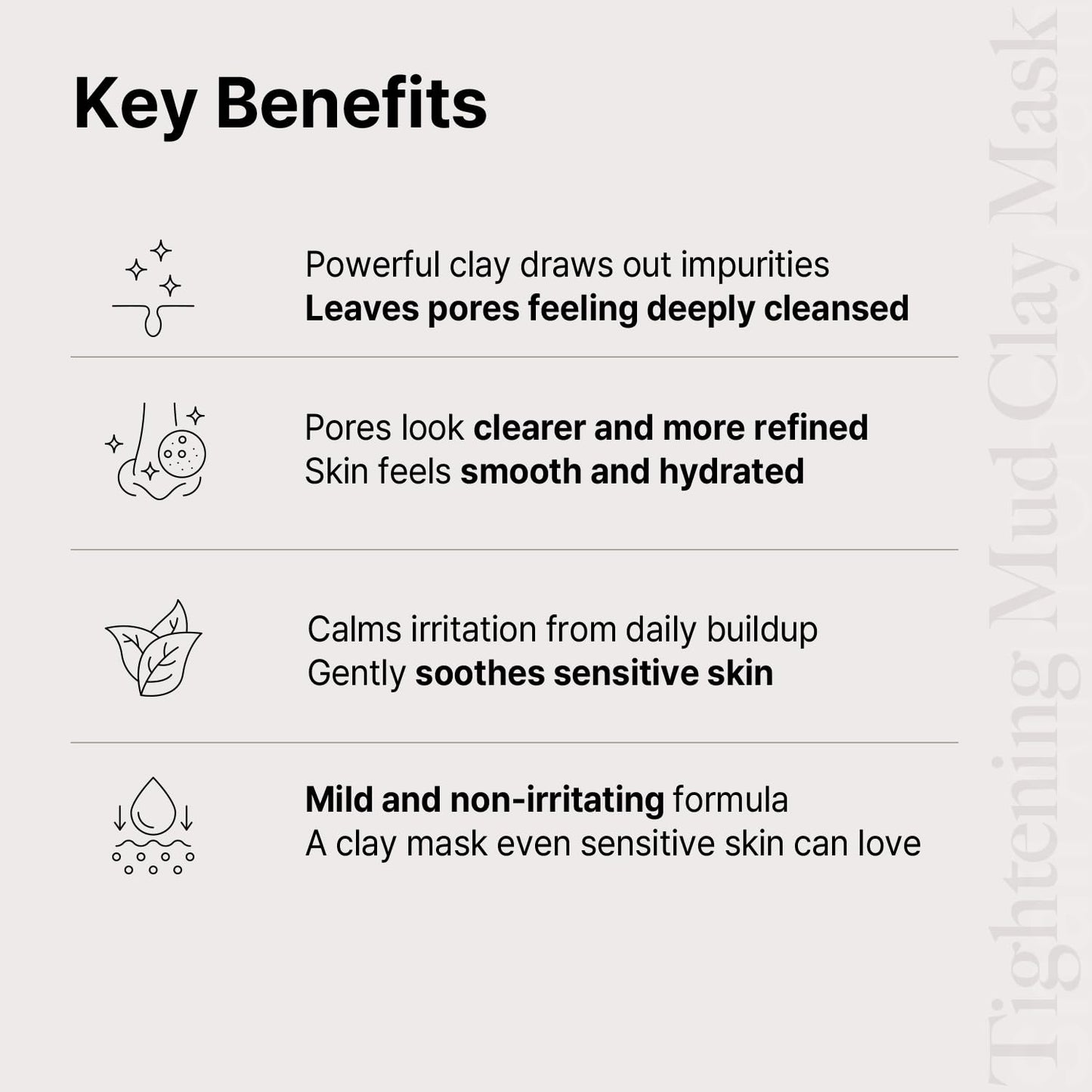 AVCA Clarifying Mud Clay Mask for Smooth and Shine-Free Skin 200ml/6.76Oz