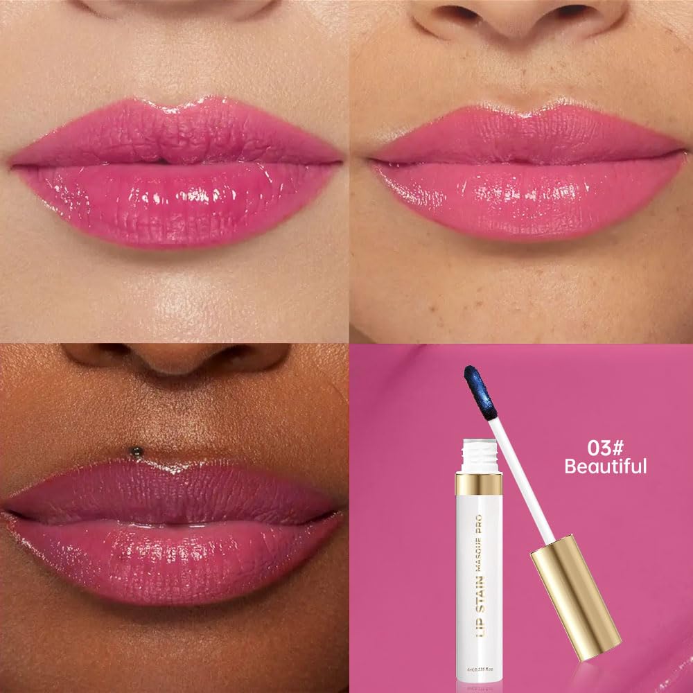 Lip Stain Peel Off – Long Lasting Waterproof Lip Tint, Smudge Proof Transfer Resistant Lip Stains Tattoo,High Pigment Matte Lip Color, Kiss Proof Peel Off Lip Stain Masque,All-Day Stay Lip Makeup 03#
