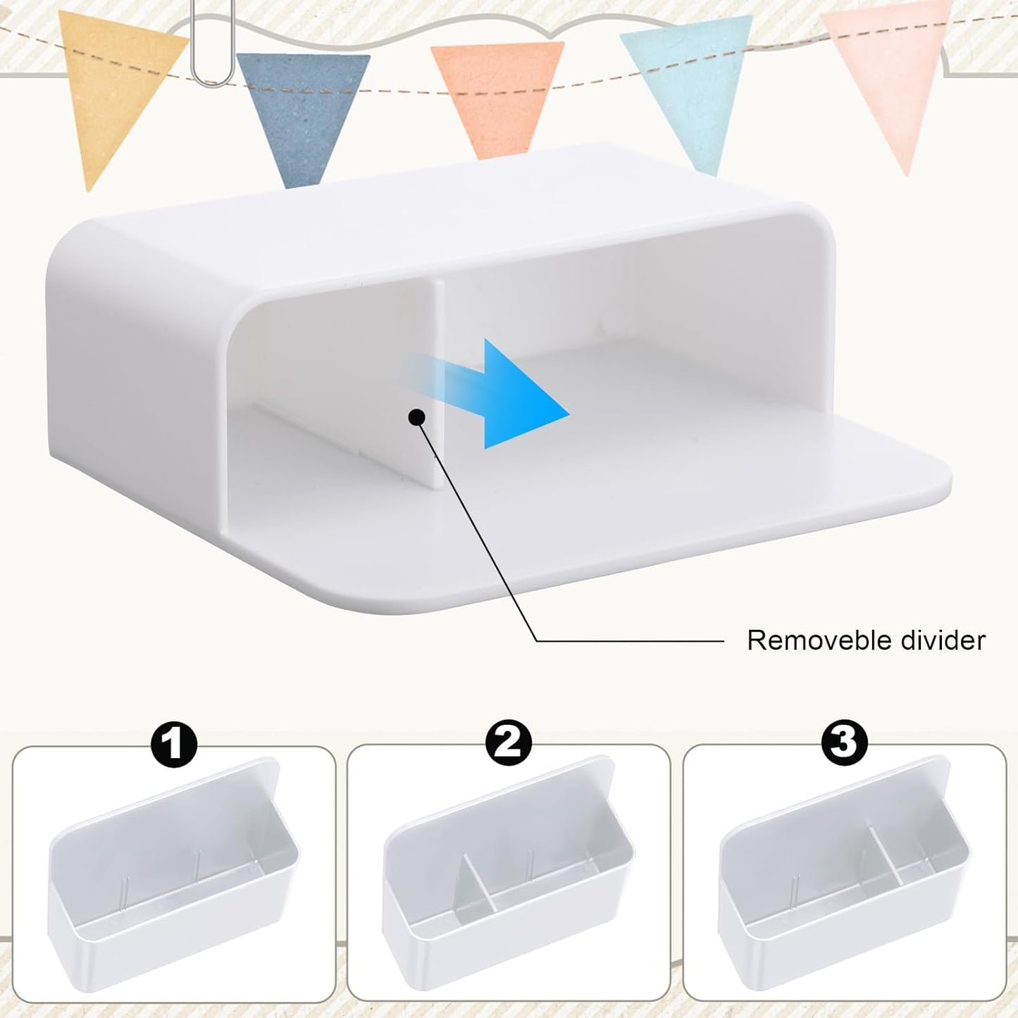 20 Pack Magnetic Dry Erase Marker Holder Bulk Whiteboard Magnetic Marker Holder Pen Pencil Organizer for Classroom Whiteboard Refrigerator Locker Storage (White)