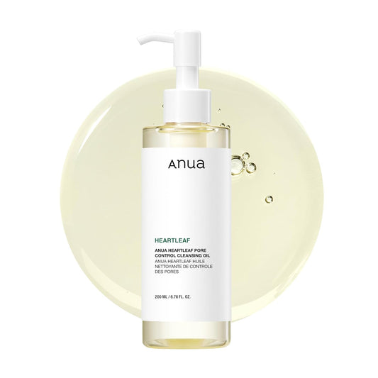 Anua Heartleaf Pore Control Cleansing Oil, Oil Cleanser for Face, Makeup Blackhead Remover, Korean Skin Care 6.76 fl oz(200ml) (original)
