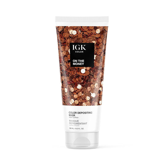 IGK Hair Gloss Toner & Color Depositing Mask | Fiery Copper Semi-Permanent | Vegan + Cruelty Free | On The Money