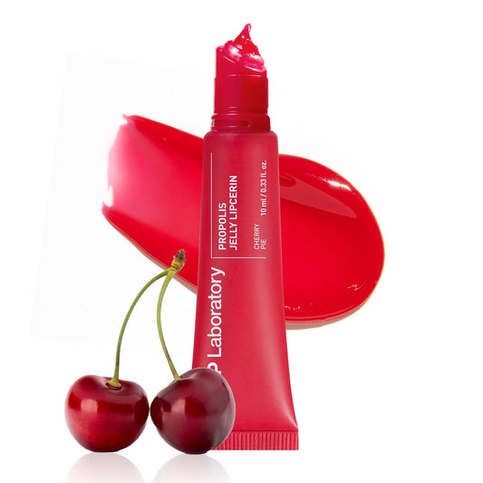 CNP Propolis Jelly Tinted Lipcerin™ - 04 Cherry Pie, Hydrating Lip Balm & Gloss with Manuka Honey + Hyaluronic Acid, Korean Skincare, 0.3 fl.oz.