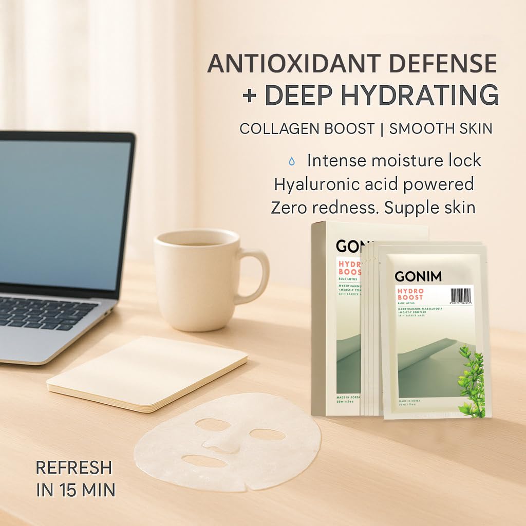 Face Mask Korean Skin Care with Hyaluronic Acid & Collagen Activation- Face Masks Skincare Hydration, Anti Aging & Moisturizing Sheet Mask for All Skin Korean Face Mask 30ml x 5 Sheets