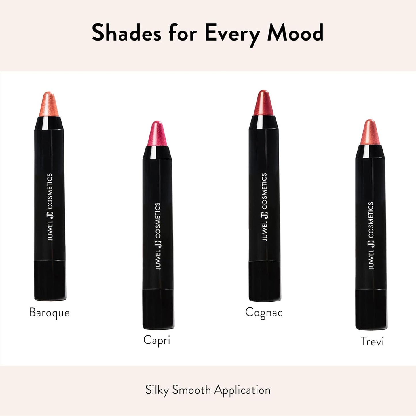 Juwel Cosmetics Retractable Lip Crayon, High Shine Long Lasting Lip Liner with Vitamins C & E, Shea & Cocoa Butter, Ultra Smooth Full Coverage Lipstick with Antioxidant Protection, Burlesque