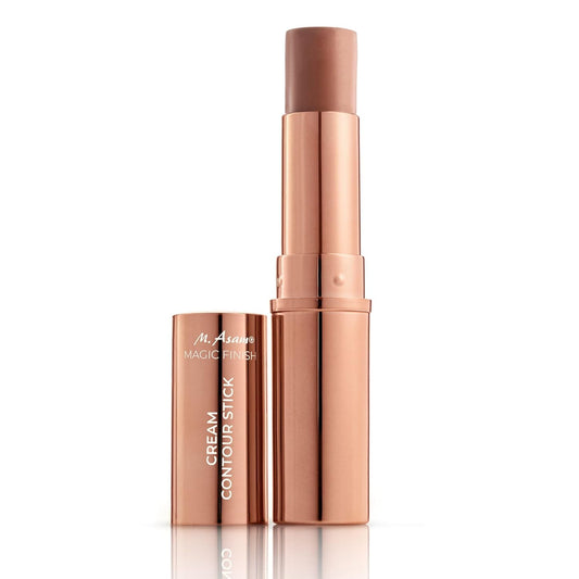 M. Asam MAGIC FINISH Cream Contour Stick medium-dark (0.28 Oz)- creamy contour stick for a defined face shape, creates optical shadows, bronzer stick with moisturizing hyaluronic acid, vegan