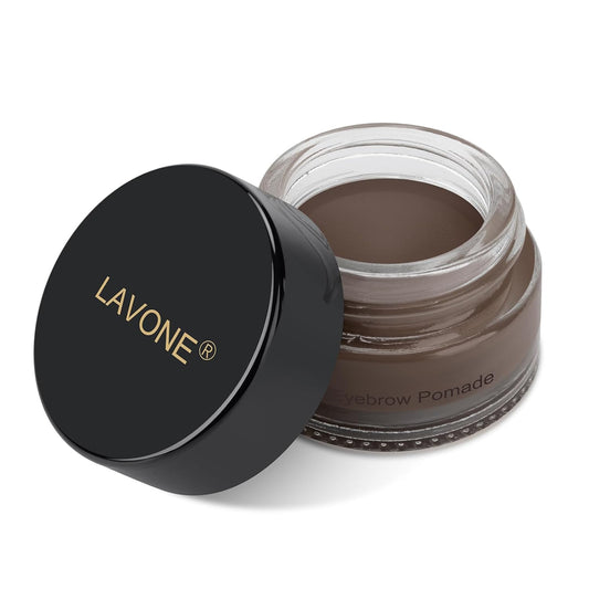 Eyebrow Pomade - Waterproof Brow Pomade for Long-lasting Results,Smudge Proof and Sweat Resistant Formula,Natural Eyebrow Makeup for All Skin Types and Tones - Black Brown