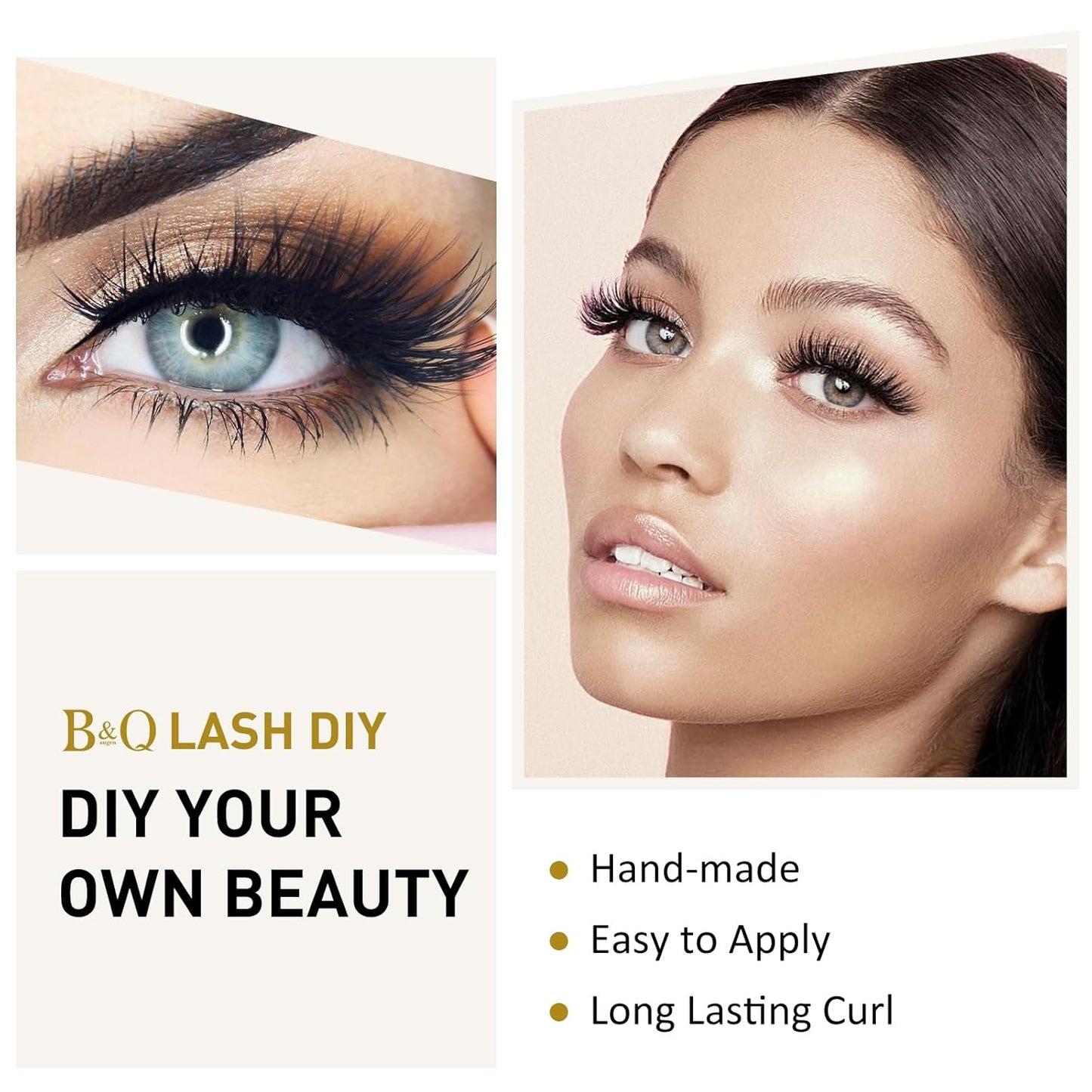 Lash Clusters B20 Mixed Tray Manga Lashes 72 Clusters Lashes B&Qaugen LASH DIY Eyelash Extensions C D Curl Wispy Spiky Eyelash Clusters Extensions Individual Lashes Cluster at Home (B20,D-8-16MIX)