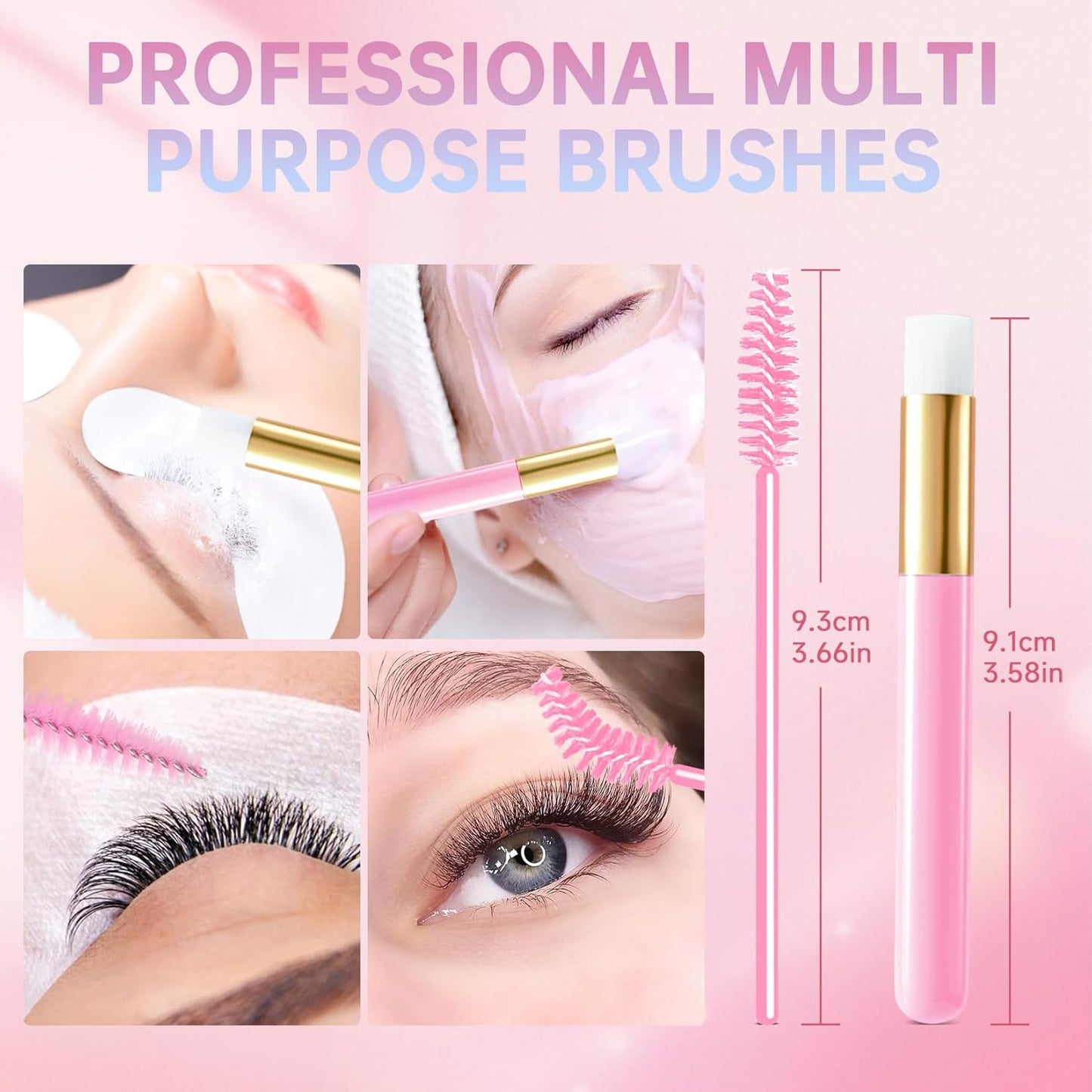 Buqikma Lash Cleaning Kit - 2PCS Lash Shampoo Eyelash Wash Kit with Fan Dryer Rinse Bottle for Eyelash Extensions Cleanser Mascara Remover Cleaning Brush for Lashes Extension Cleaner at Home Salon