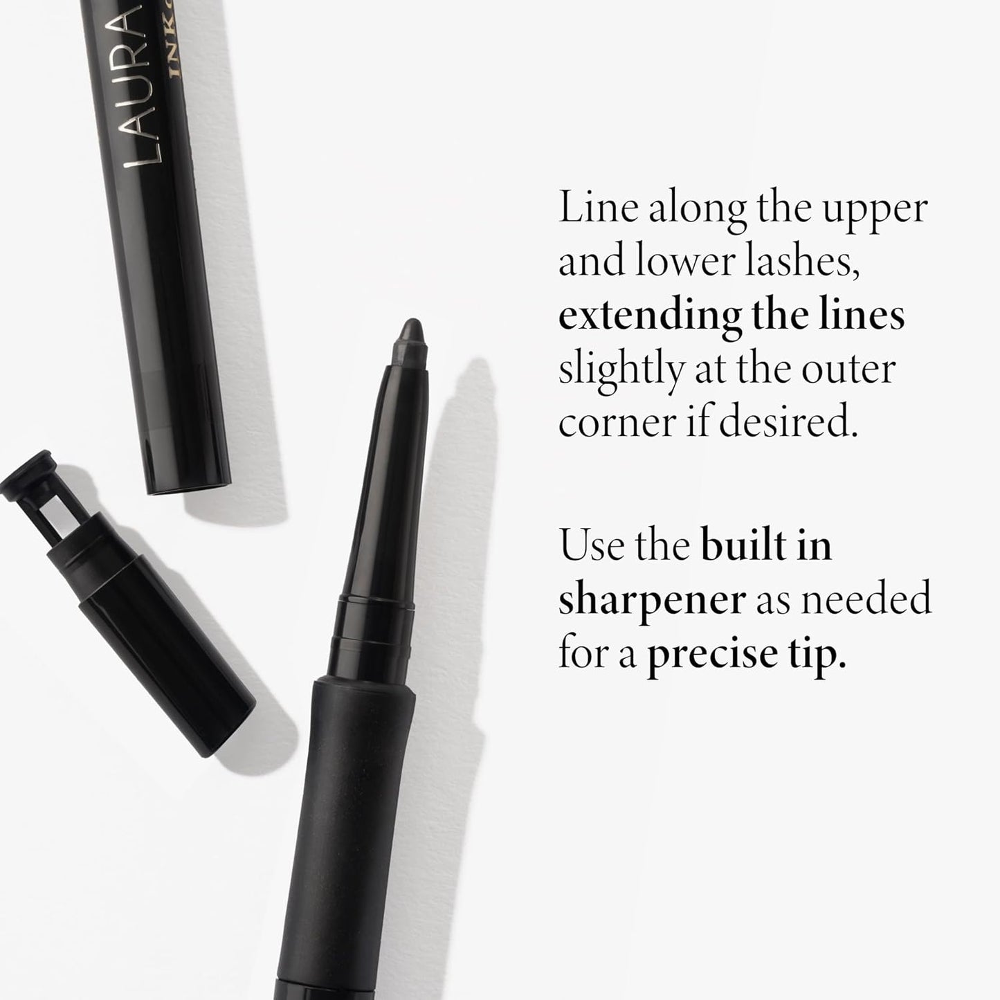 LAURA GELLER NEW YORK INKcredible Gel Eyeliner - Deep Purple - Waterproof Smudge-proof Eyeliner Pencil - Built in Sharpener