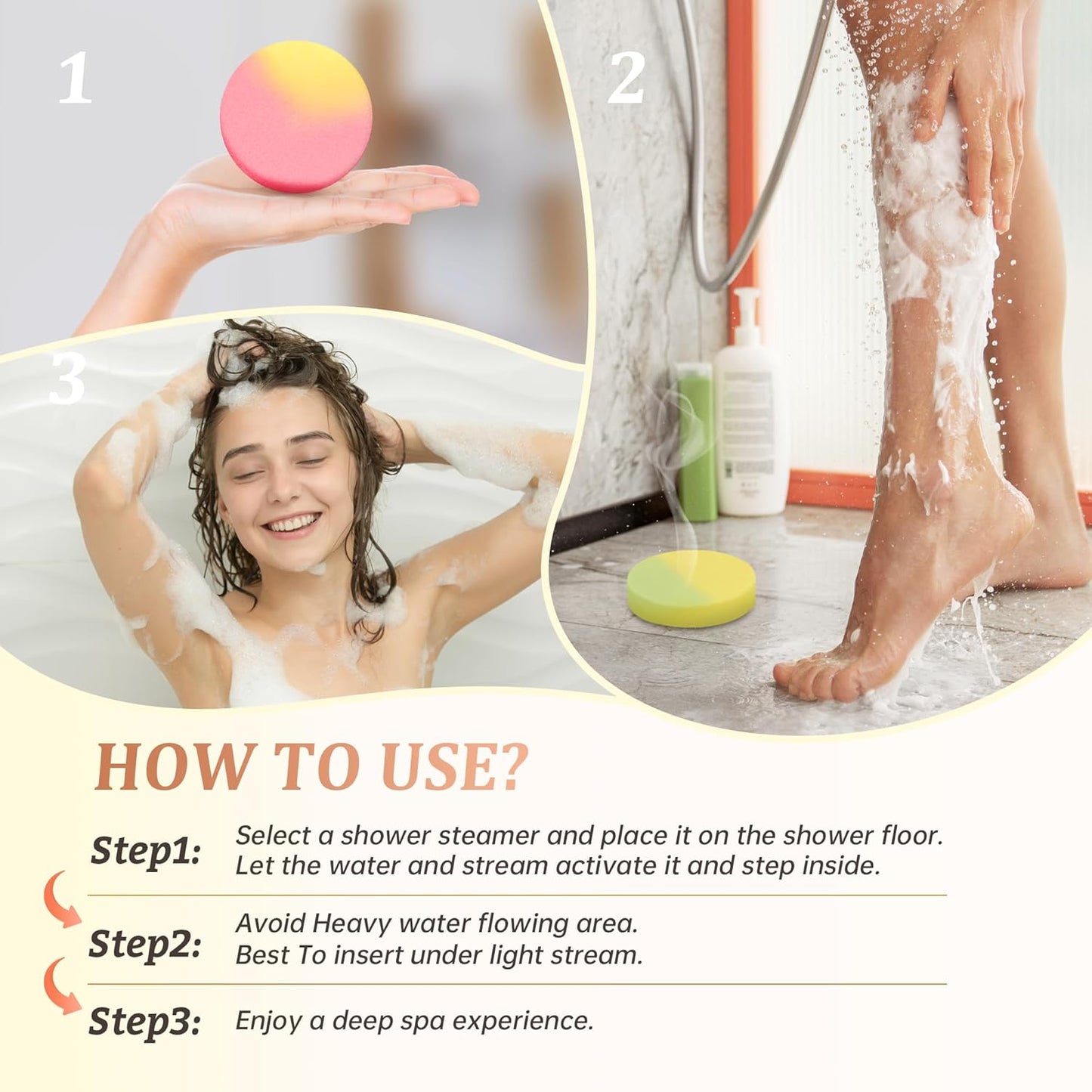 15PCS Shower Steamers Aromatherapy, Gifts for Women & Men Birthdays Christmas Adults Moms Natural Essential Oils, Stocking Stuffers Shower Tablets for Home SPA Self Care Relaxation Stress Relief