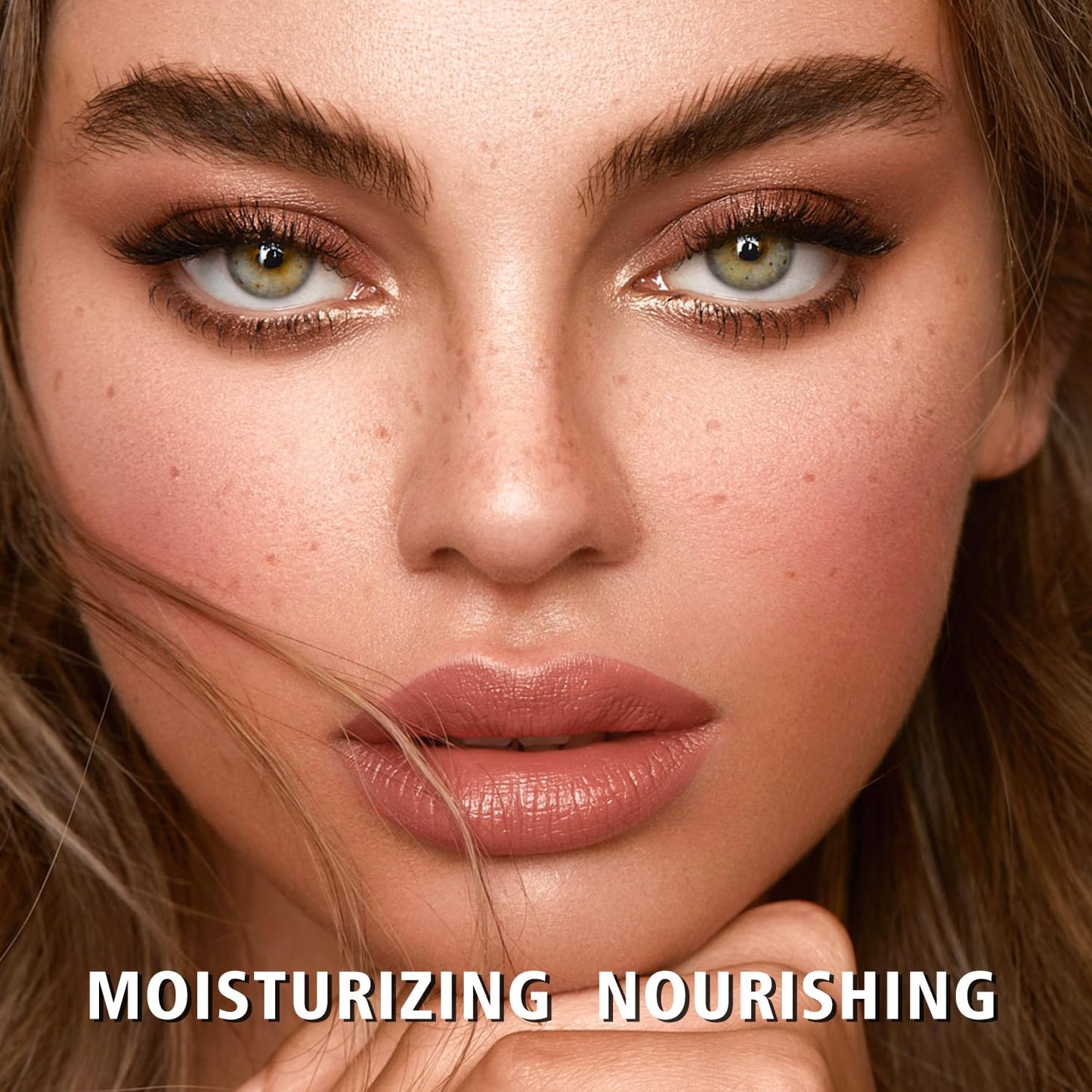 MAKI YIKA Moisture Nude Lipstick for Women Hydrate Lip Balm for Dry Cracked Lips Weightless Glossy Lip Color Juicy Finish,MA055 Mica Nude