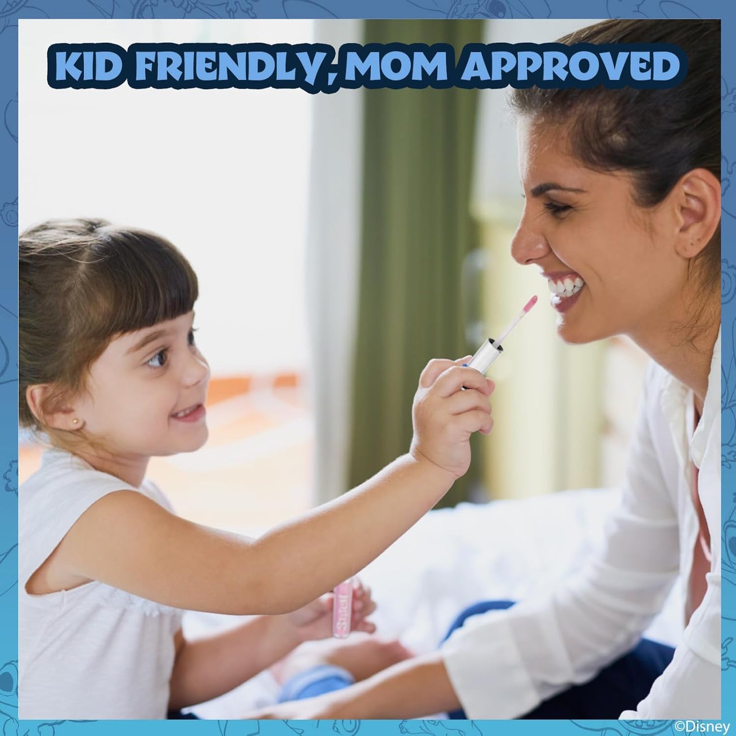 Disney Stitch 10 Piece Plant Based Lip Gloss, Girls Party Favors, First Makeup Set for Girl, Perfect for Parties, Sleepovers, and Birthday Gifts, Ages 3+, by Townley Girl