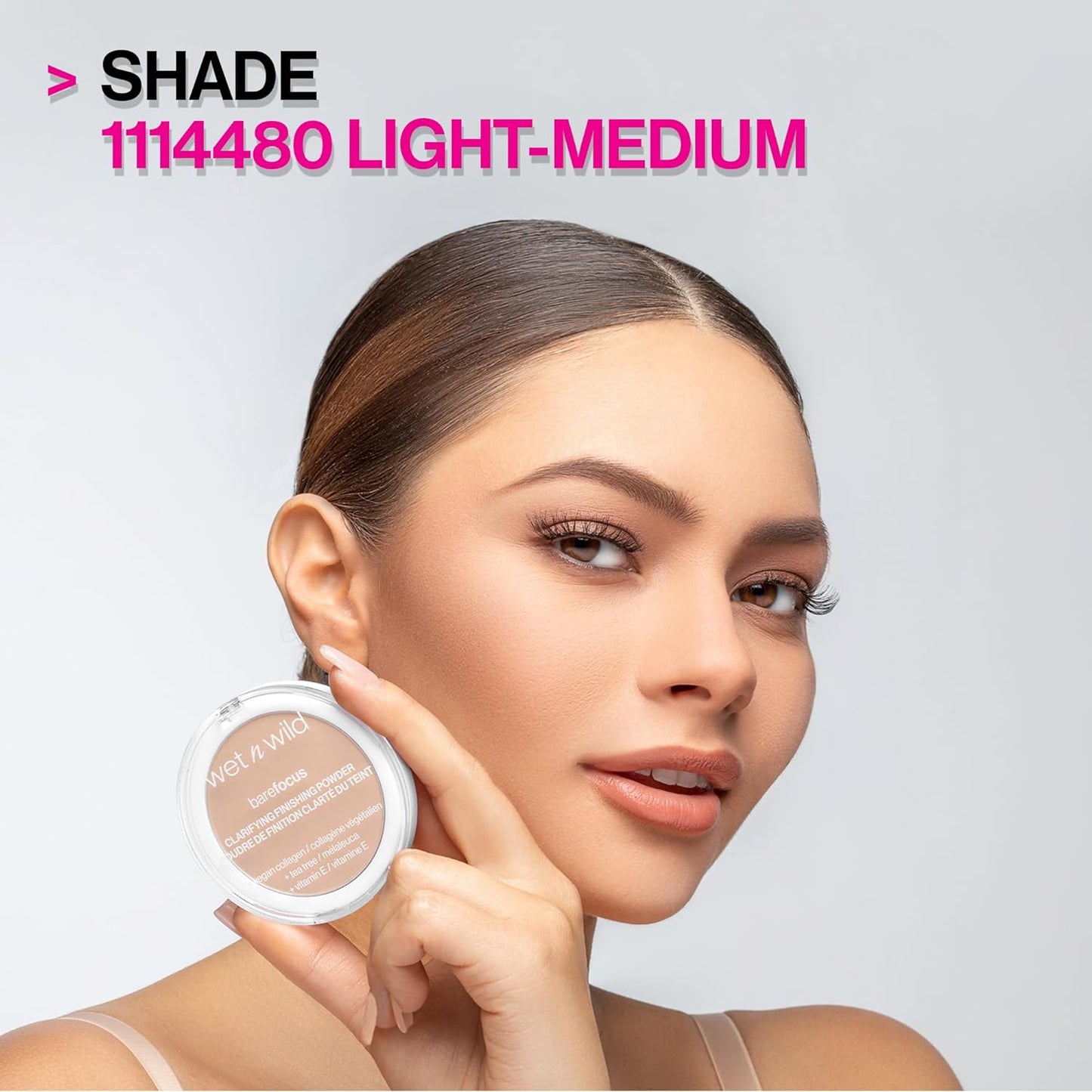 wet n wild Bare Focus Clarifying Finishing Powder Matte Pressed Setting Powder Medium-Tan & Fair-Light