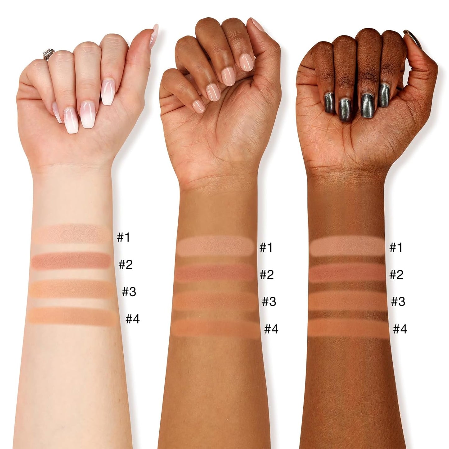 Boobeen Soft Matte Bronzer, Contour Palette for Face, Bronzing & Blush Powder for Contouring, Long-lasting Buildable Bronzed Shimmer