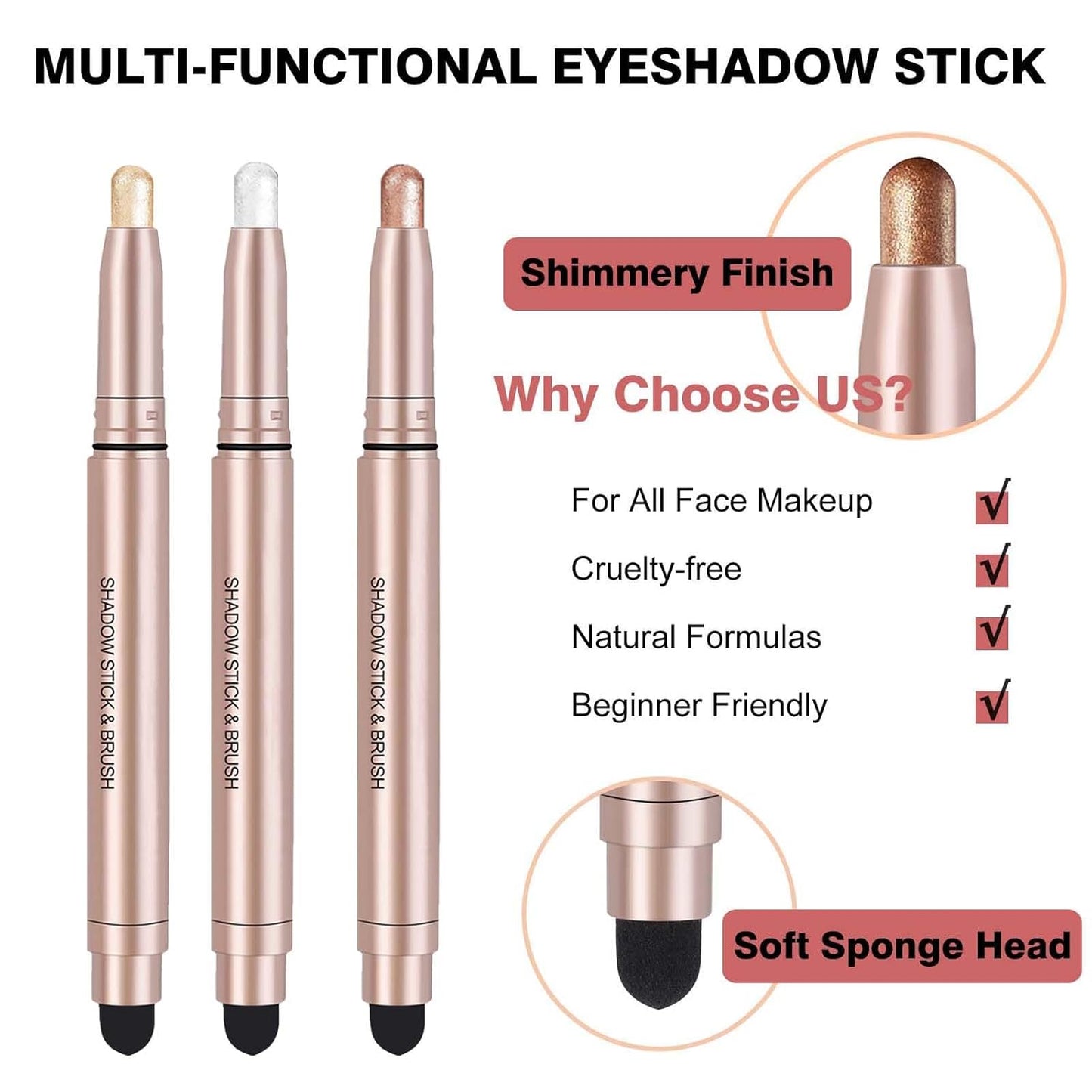 Green Eyeshadow Stick, Shimmer Cream Single Eyeshadow Pencil High Pigmented Eye Shadow Brightener Stick, Hypoallergenic Waterproof Long Lasting Highlighter stick Create Multi-Dimensional Eyes Look 12#