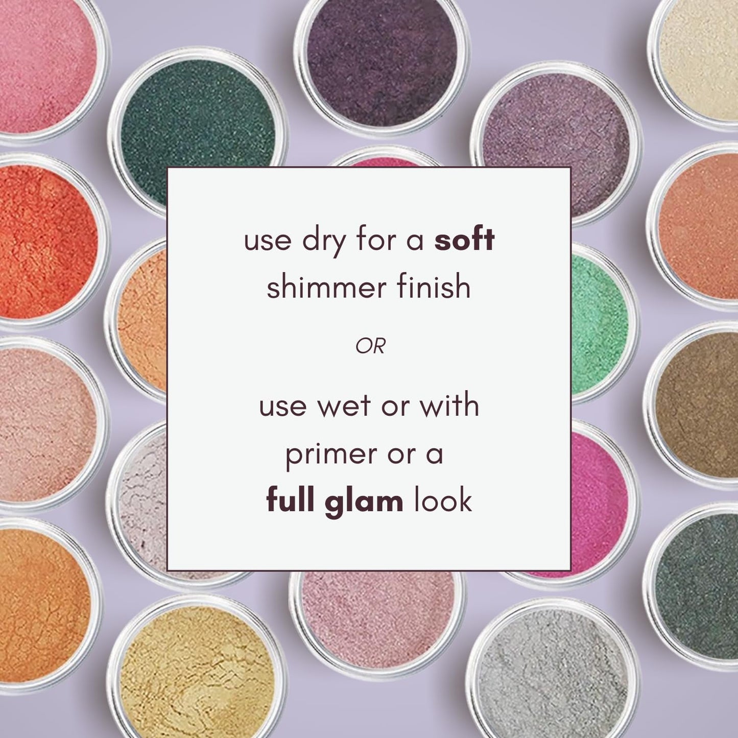 Crushed Diamond Tan Eye Shadow - Loose Glitter Mineral Organic Eyeshadow Palette - Brown, Nude, Gold Shimmer Makeup - Highlighter Talc-Free Sparkly Glitter Eyeshadow Powder