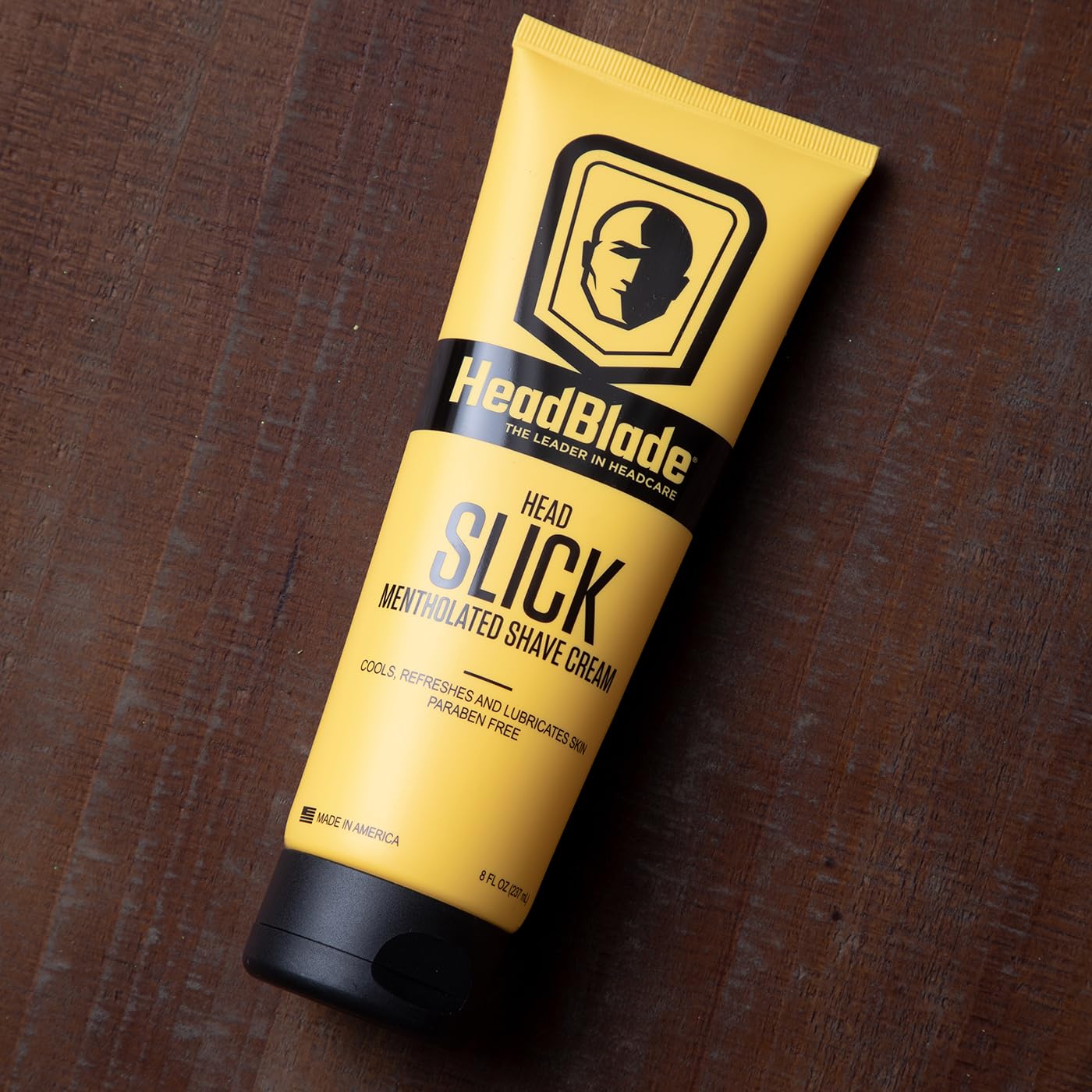HeadBlade HeadSlick Shave Cream 8 oz for Smooth Headshaving for Bald Men, Helps with Irritation, Redness, & Razor Burn