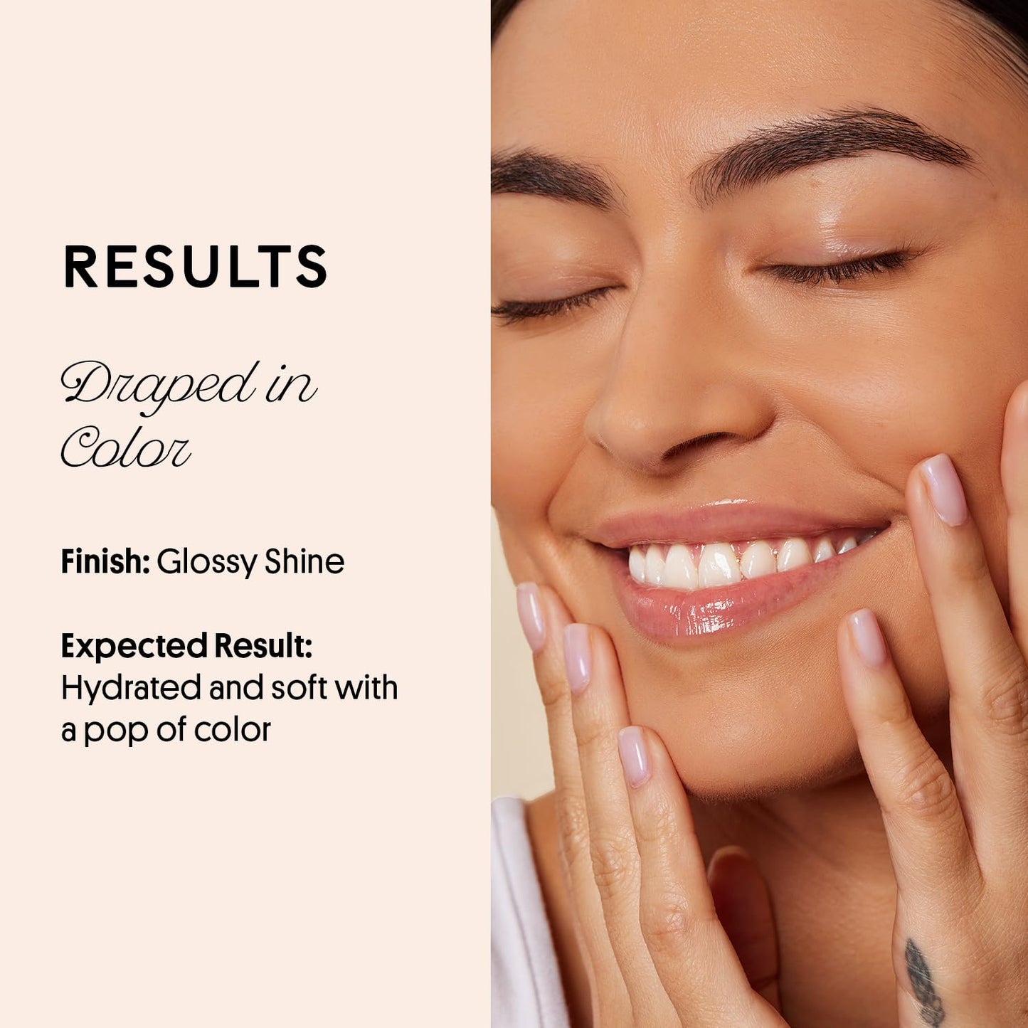 Winky Lux Muse Very There Lip Oil - Hydrating Nude Pink Tint with Jojoba Oil, Non-Sticky Glossy Lip Oil, Tinted Pink Gloss for Juicy Lips & Soft Vanilla Scent