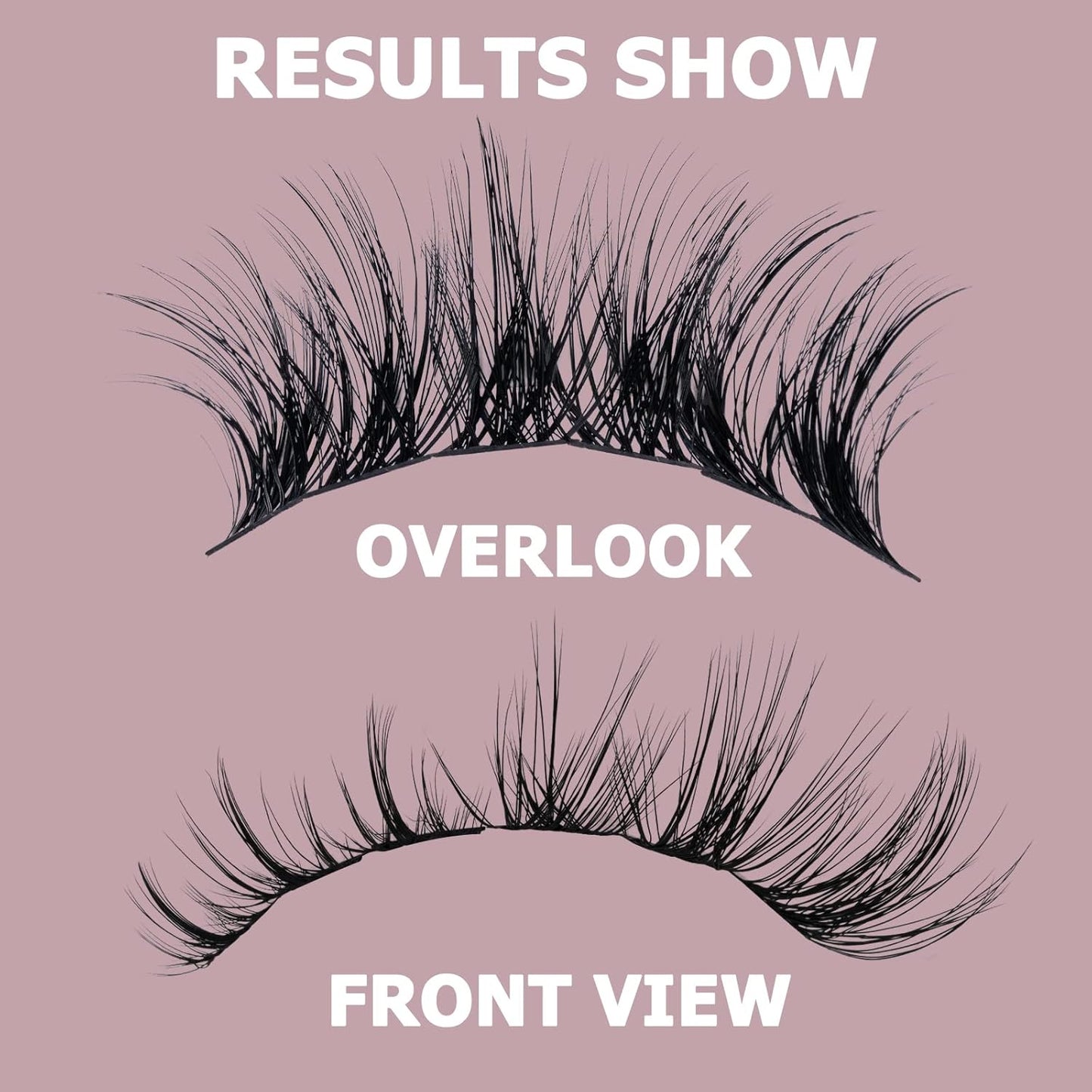 QUEWEL Cluster Lashes 72 Pcs Wide Stem Individual Lashes C/D Curl 8-16mm Length DIY Eyelash Extension False Eyelashes Fluffy02 Styles Soft for Personal Makeup Use at Home (Fluffy02-C-MIX8-16)