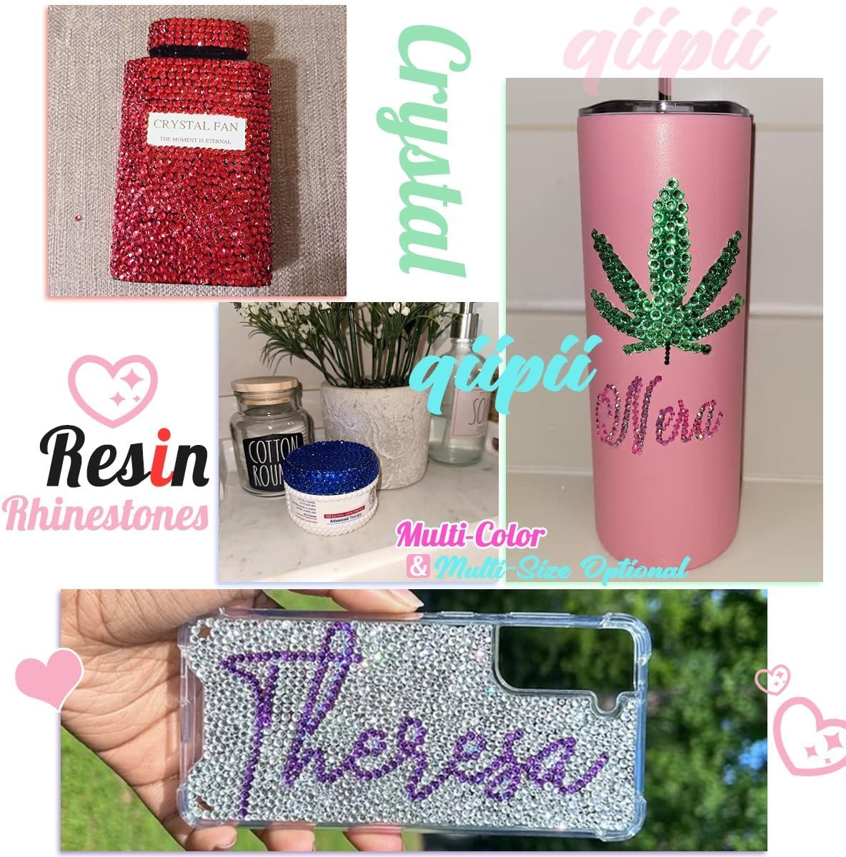 Brown Crystal Resin Rhinestones w B7000 Jewelry Glue for Bedazzling Crafting Coffee Flatback Stones 3mm 4mm 5mm 6mm Diamonds Crystals Gems Charms for Nails Face Eye Makeup Tumblers Crafts Decor