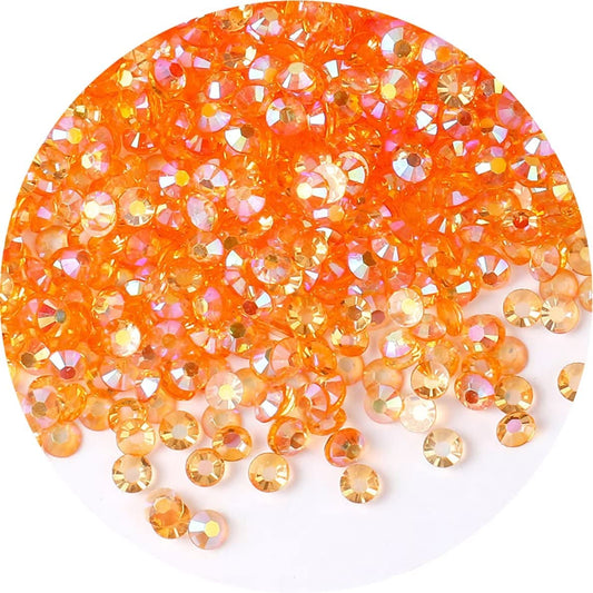 1440 Pcs SS20 5mm AB Flatback Rhinestones for Nails Art Crafts Transparent Glitter Round Gems Crystals DIY Clothes Shoes(Clear Champagne AB)