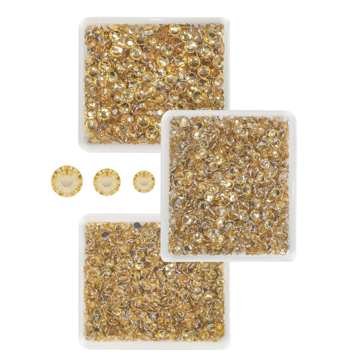Champagne Golden Crystal Resin Rhinestones for Crafting 3mm 4mm 5mm Flatback Stones Non-Hotfix Diamonds Crystals Gems for Nails Face Eyes Makeup Tumblers Bottles Mugs DIY Crafts Clothes Shoes