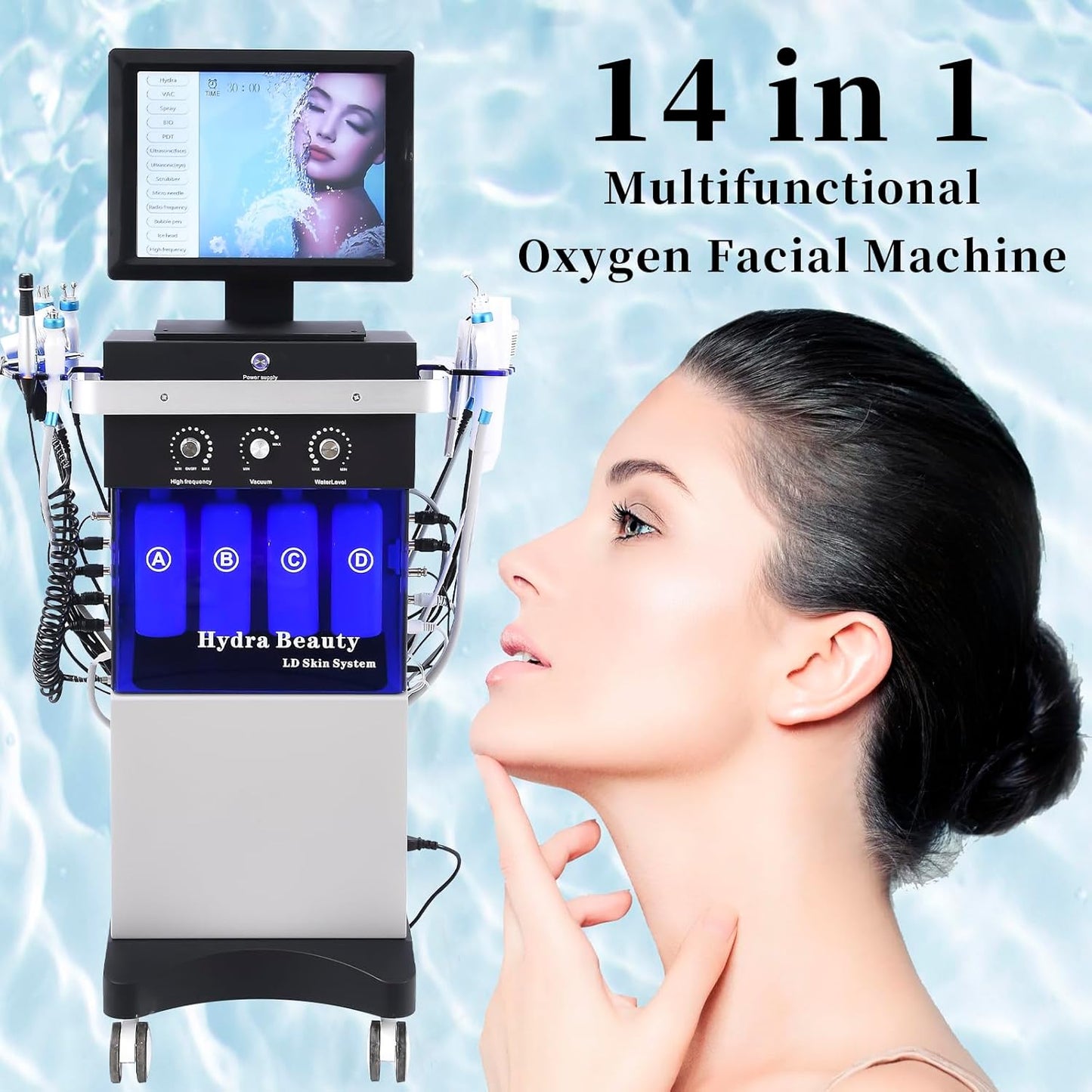 14-in-1 Hydrogen Oxygen Facial Skin Care Machine Home and Office