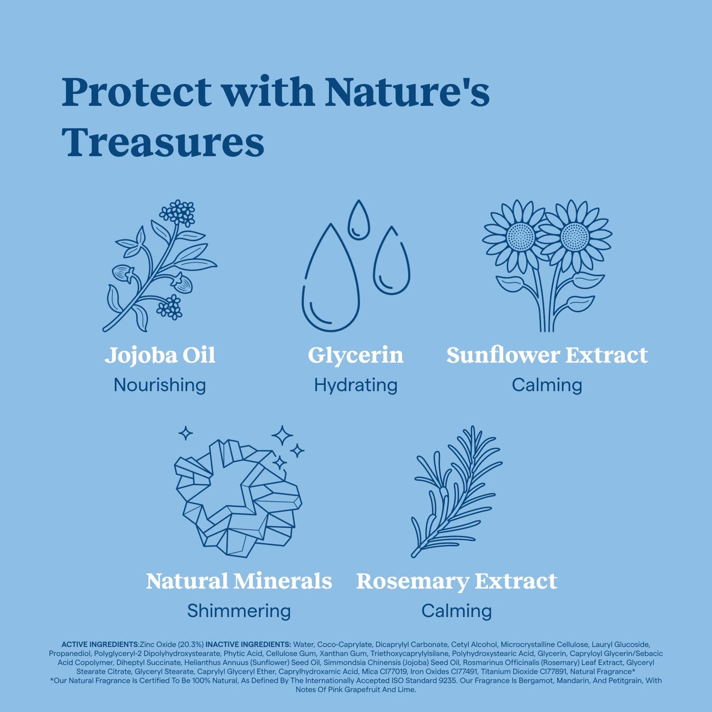 Kinfield Sunglow - Mineral Sunscreen for Face - SPF 35 - Luminizing Tint - 100% Natural Fragrance, Reef-Safe and Cruelty-free Skincare - 2.0 oz / 60 g