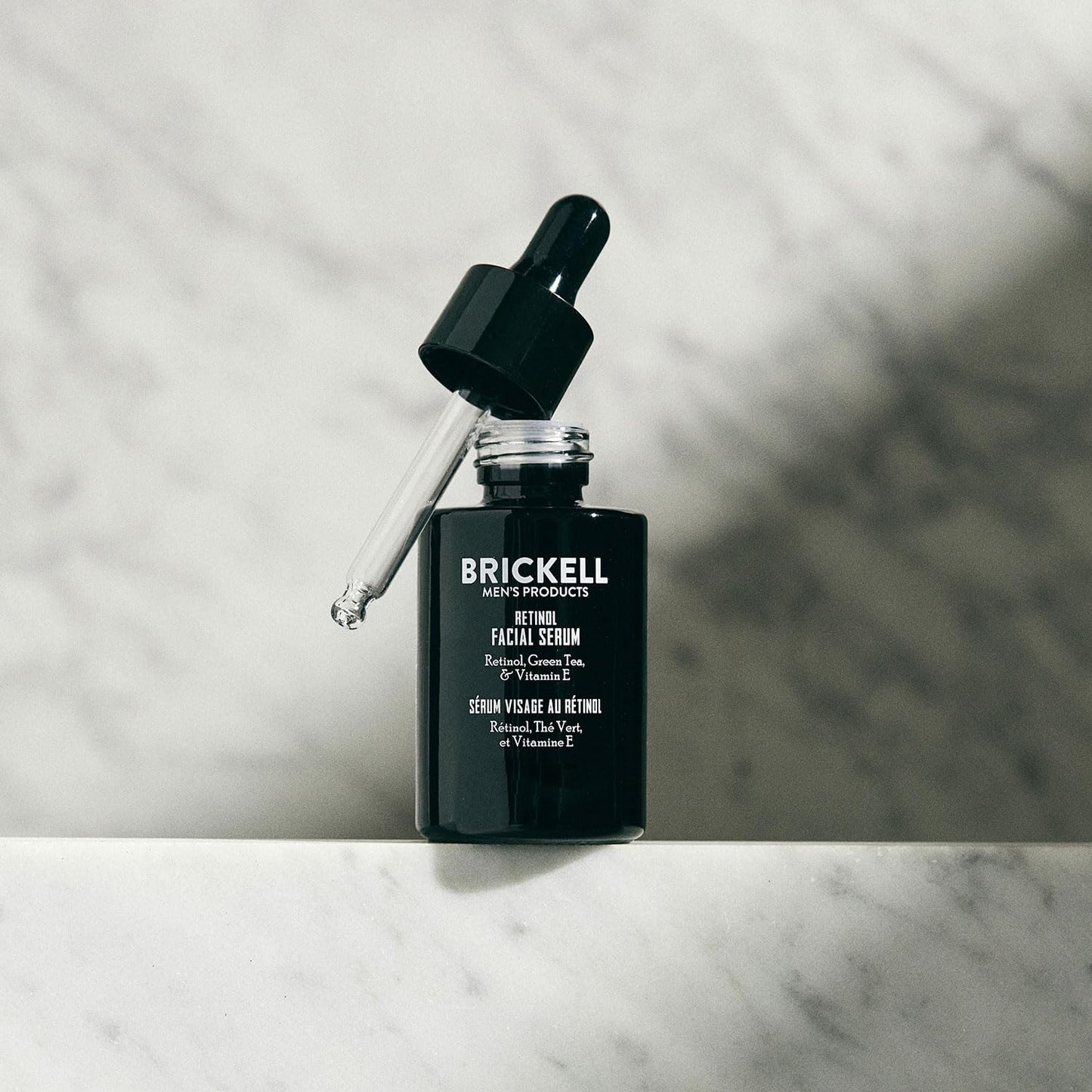 Brickell Men's Retinol Skin Care Serum Treatment For Firming Face Lines & Eye Wrinkles, Deep Hydrating Facial Skincare Serum For Anti-Aging, Fragrance Free, 1 Ounce