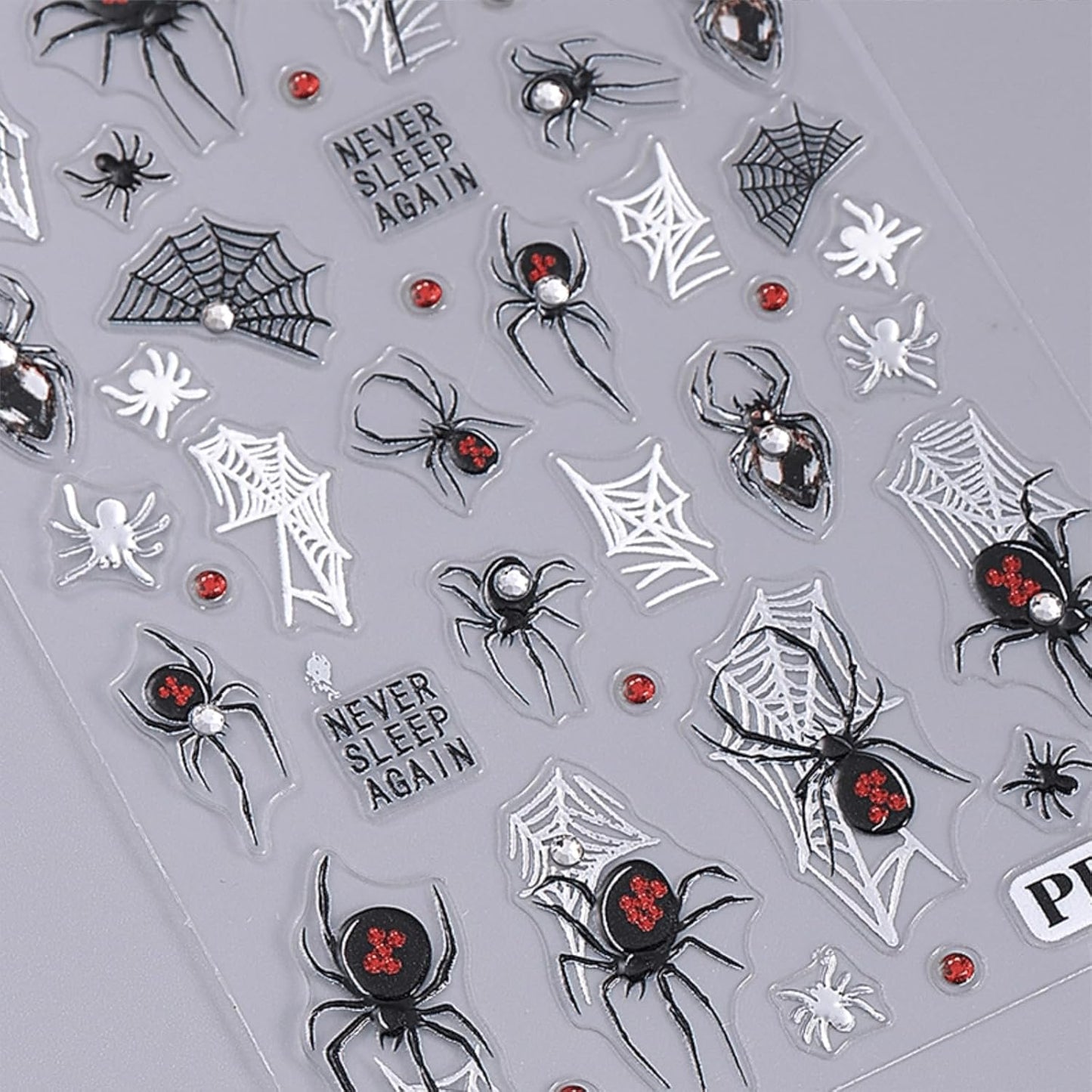 Halloween Nail Stickers 5D Embossed Self Adhesive Nail Decals with Cute Ghost Design Spider Web Pumpkin Nail Art Stickers Halloween Nail Supplies Nail Art Decoration for Women Girls