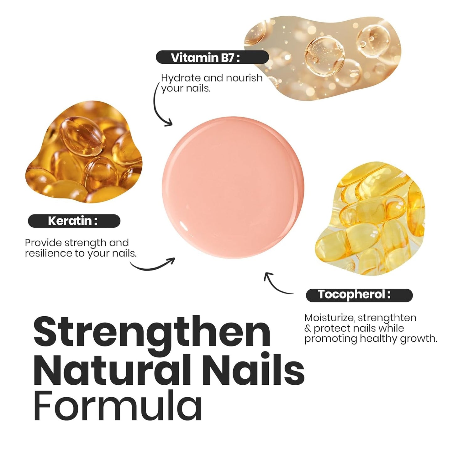 Beetles Jelly Nail Polish Set P186,6 Colors Burgundy Pink Nude Quick Dry Nail Polish Fingernail Fast Drying & Long Lasting Nail Strengthener Polish