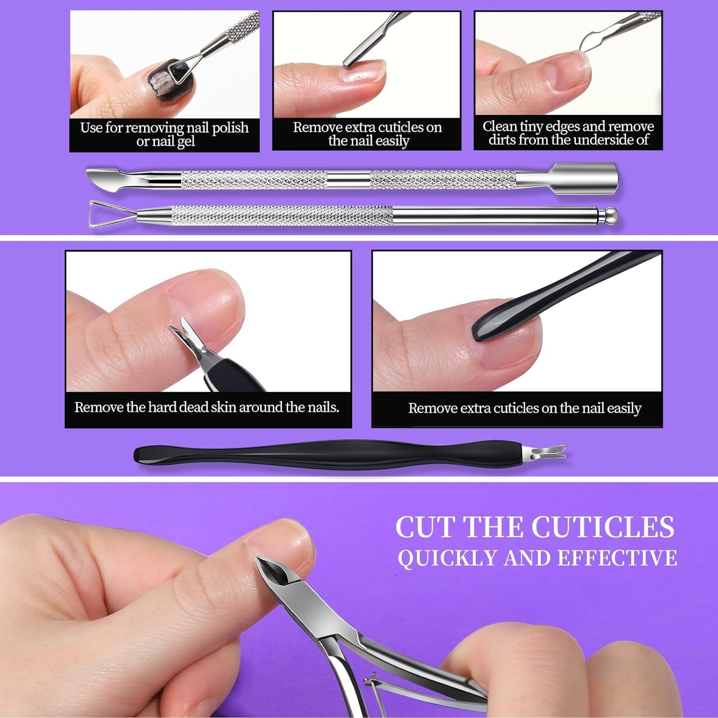 FANDAMEI Nail Soaking Bowl, Nail Soak Off Bowl, Dip Powder Remover Tools, Nail Remover Bowl, Manicure Bowls Nail Soaking, Cuticle Kit