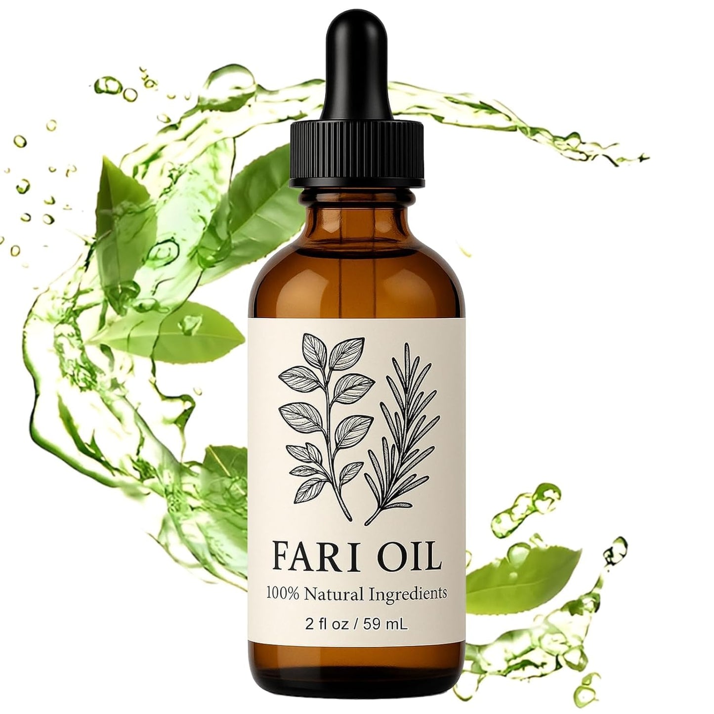 Fari Oil Hair Growth Oil, Holistic Hair Oil with Herbal Infusion, Botanical Scalp Oils for Dry Scalp & Edges, All Hair Types