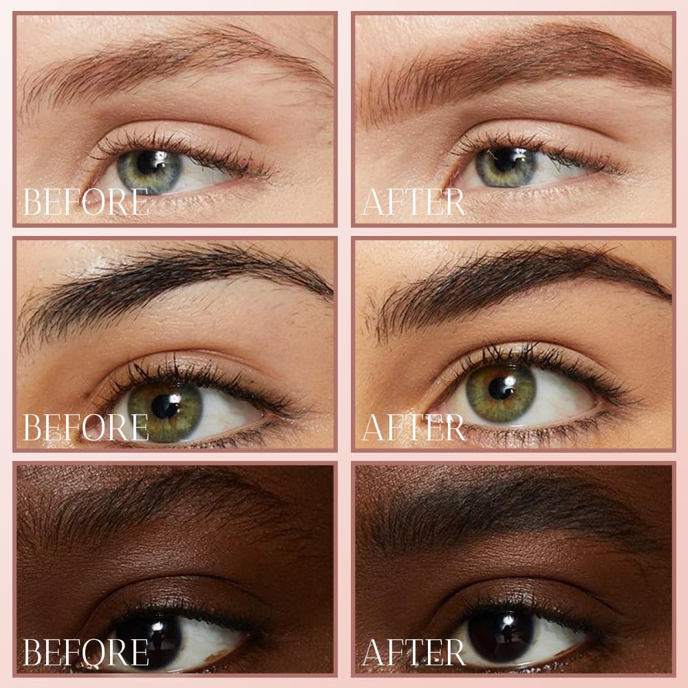 2025 Upgrade Waterproof Brow Pencil with Micro-Fork Tip,3D Magic Eyebrow Pencil 4-Head Split Waterproof Long-lasting Eyebrow Pencil,Natural Makeup Fine Stroke Eyebrow Tattoo Pencils (Black)