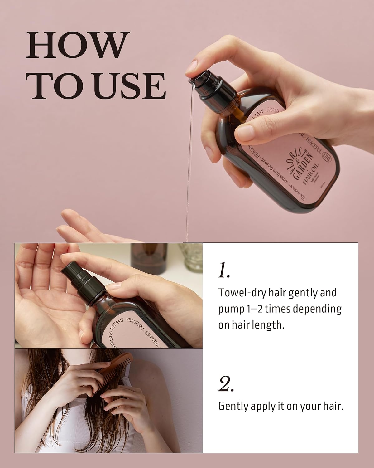 ODID Milk Protein Intensive Perfume Hair Oil - Korean Anti Frizz Nourishing & Smoothing Hair Serum - Subtle Verbena Lavender Scent - with 10,000ppm Argan Oil & 6 Plant-Based Oils, 3.38 fl.oz.