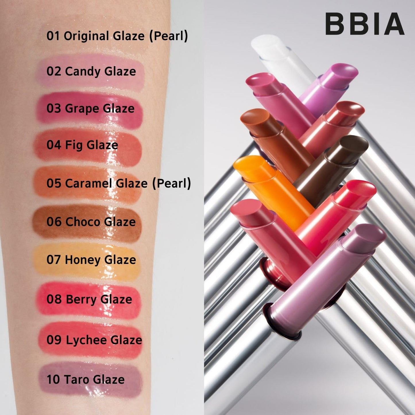 BBIA Over Glaze Stick - Lip Plumping Gloss Melting Balm Lipstick, Intensive Volume Up, High Shine & Glossy, Ultra Watery Moisturizing & Volumizing, Glowy Texture, Korean Lip Makeup (05 CARAMEL GLAZE)